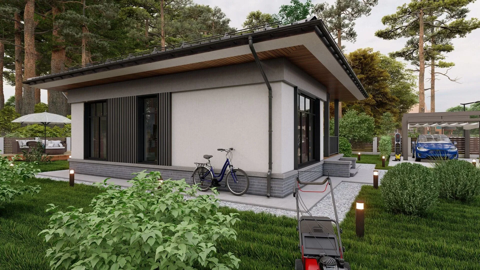 Одноэтажный дом 