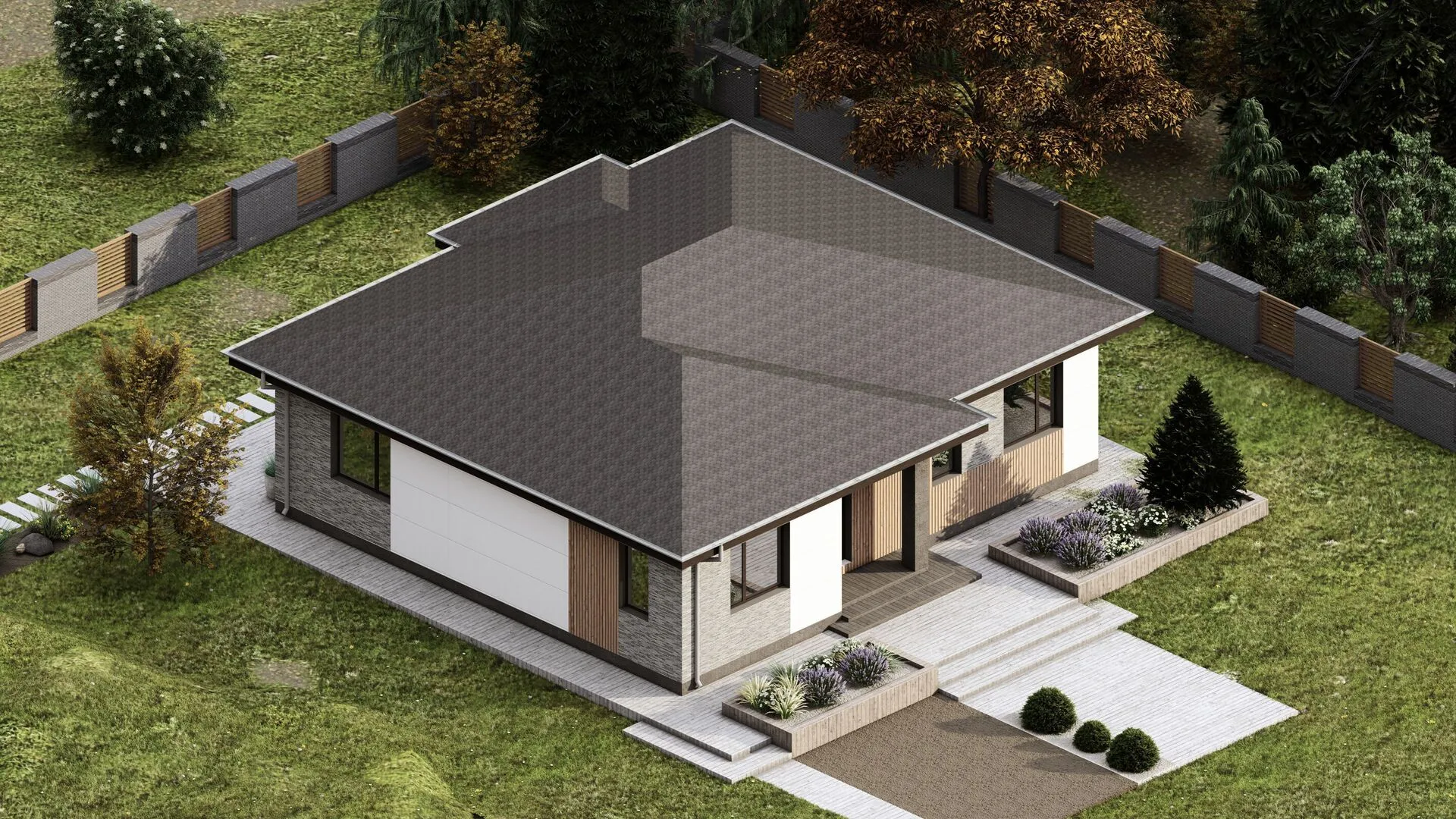 Одноэтажный дом К-129