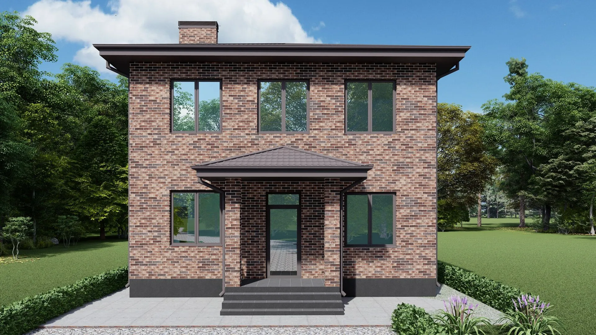 Двухэтажный жилой дом Болонья 122 кв.м.