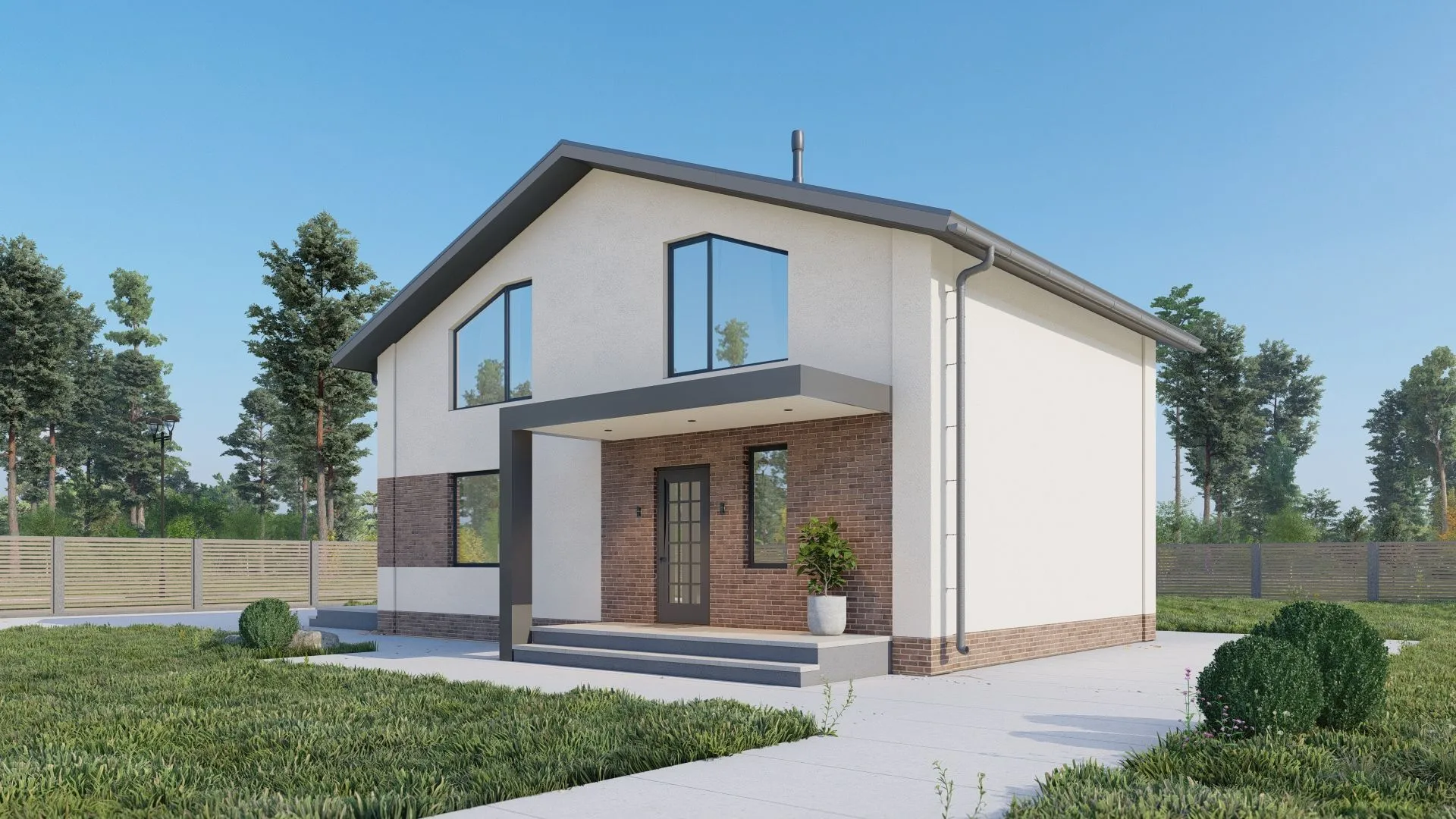 Дом Мансардный 130м2