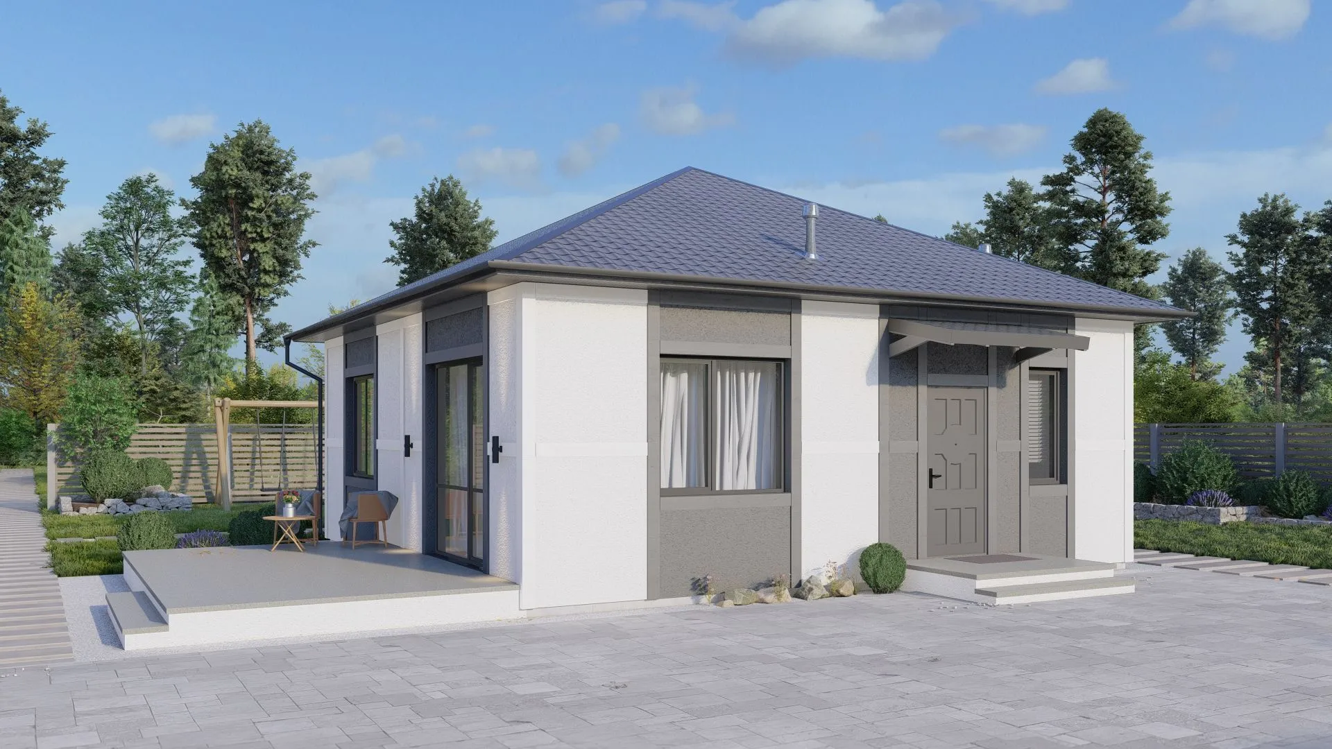 Одноэтажный дом 70м2