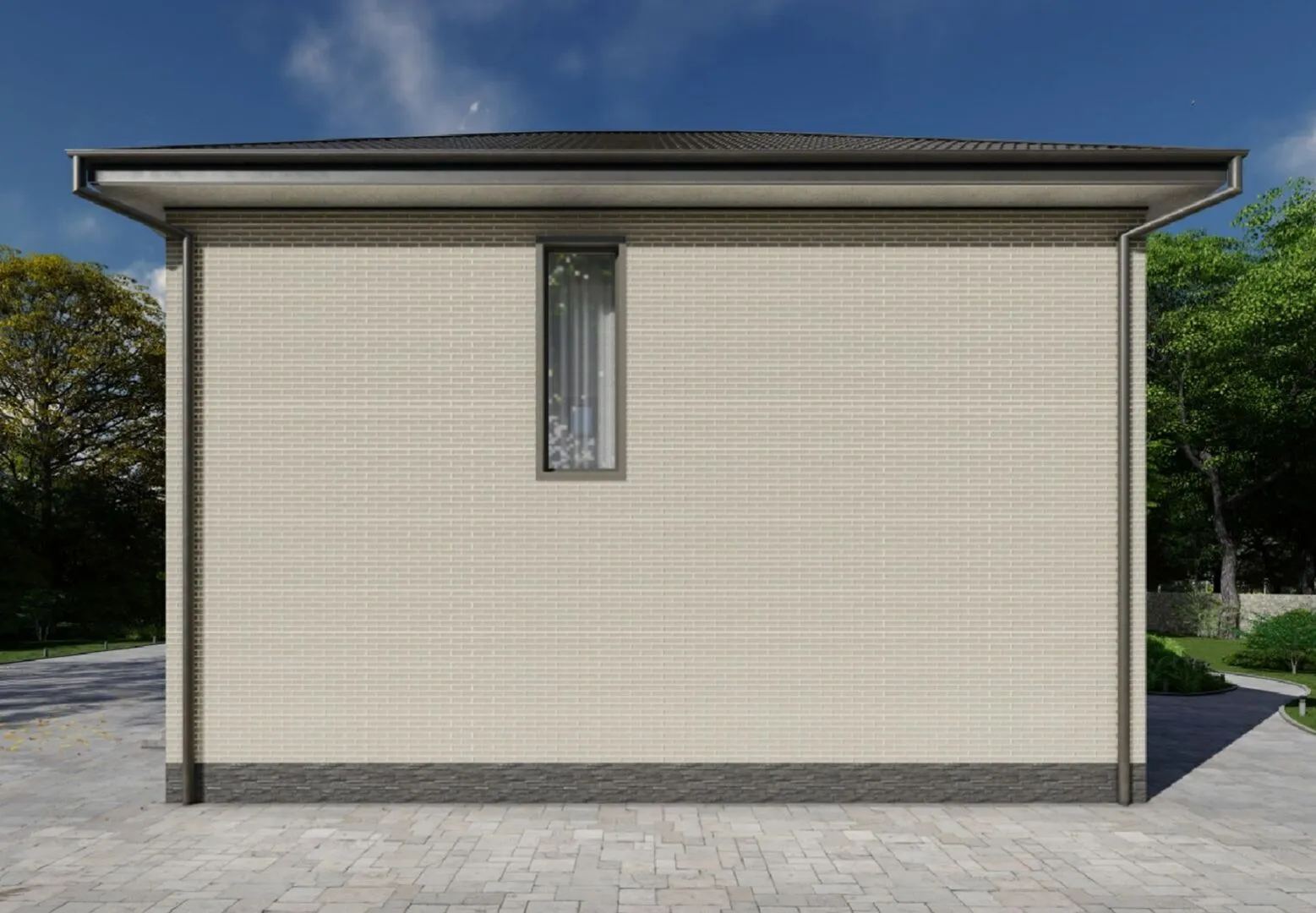 Двухэтажной дом для большой семьи 