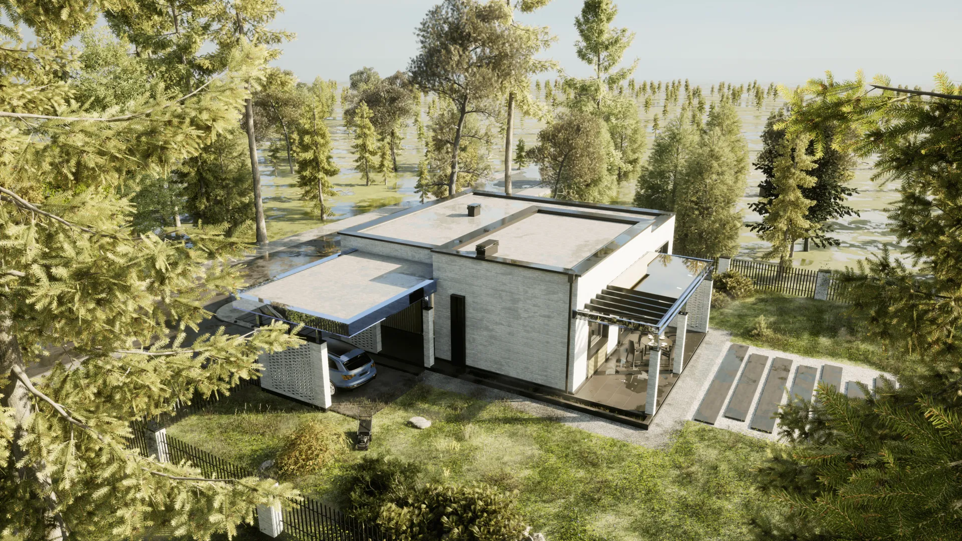 Одноэтажный дом FK-126