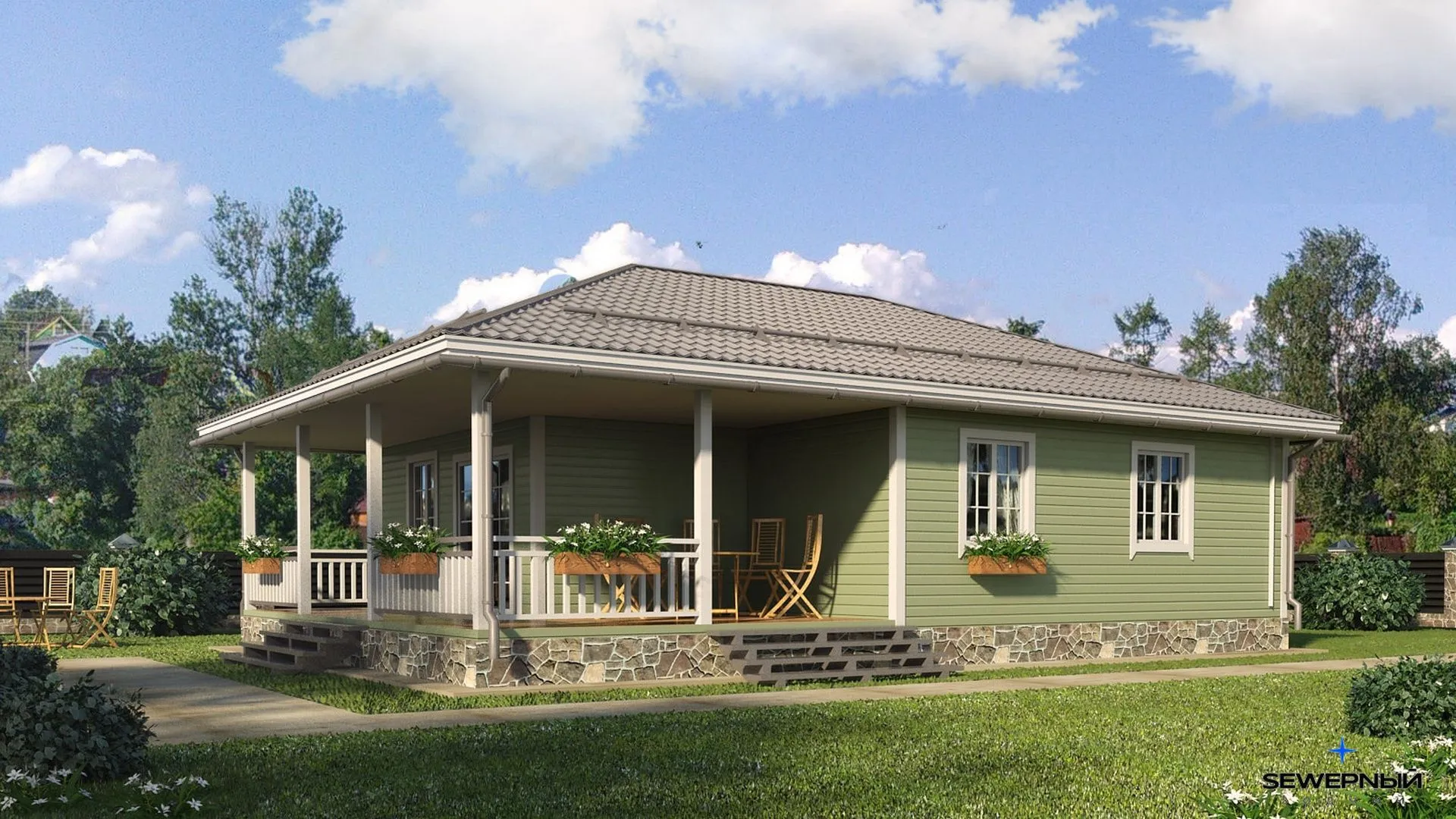 Загородный дом по проекту 