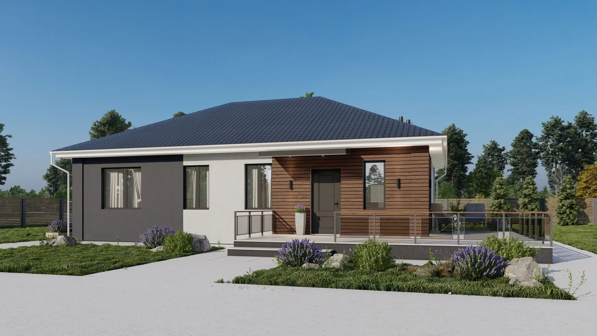 Одноэтажный дом 100м2