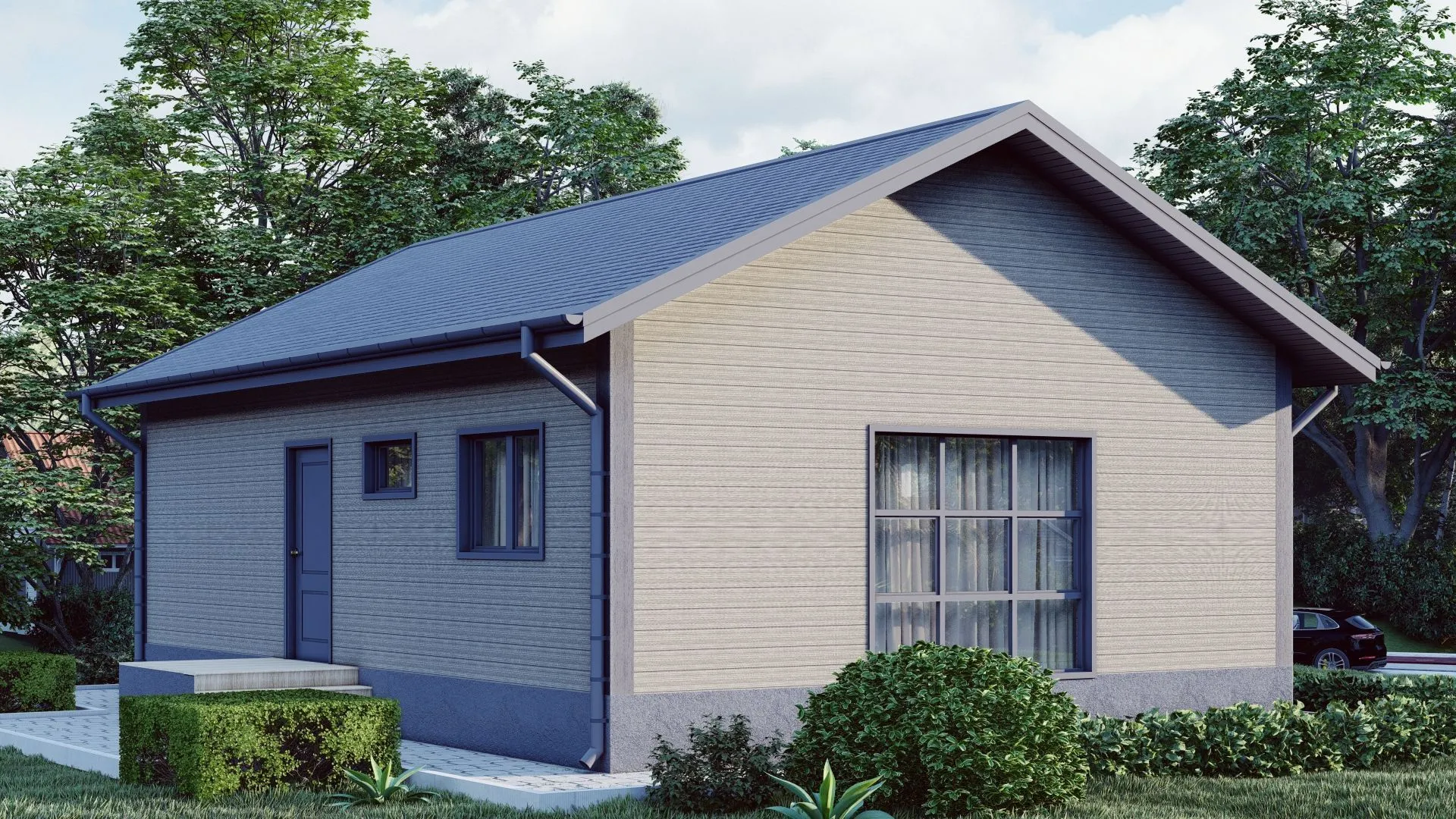 Проект каркасного дома K-BOX 62