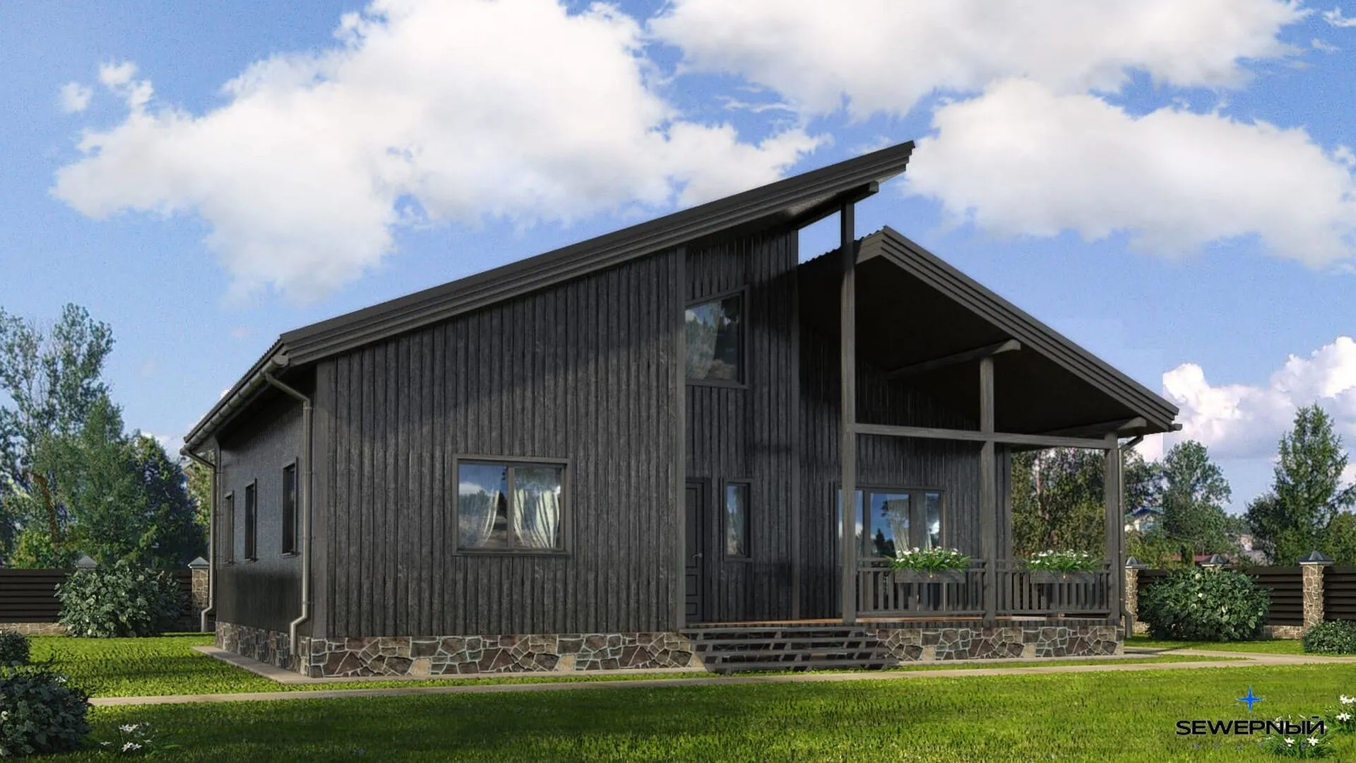 Загородный дом по проекту 