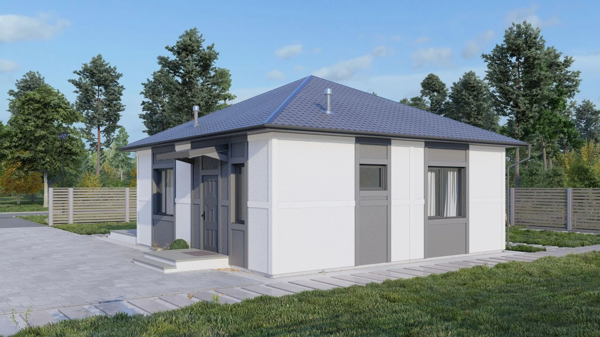 Одноэтажный дом 70м2