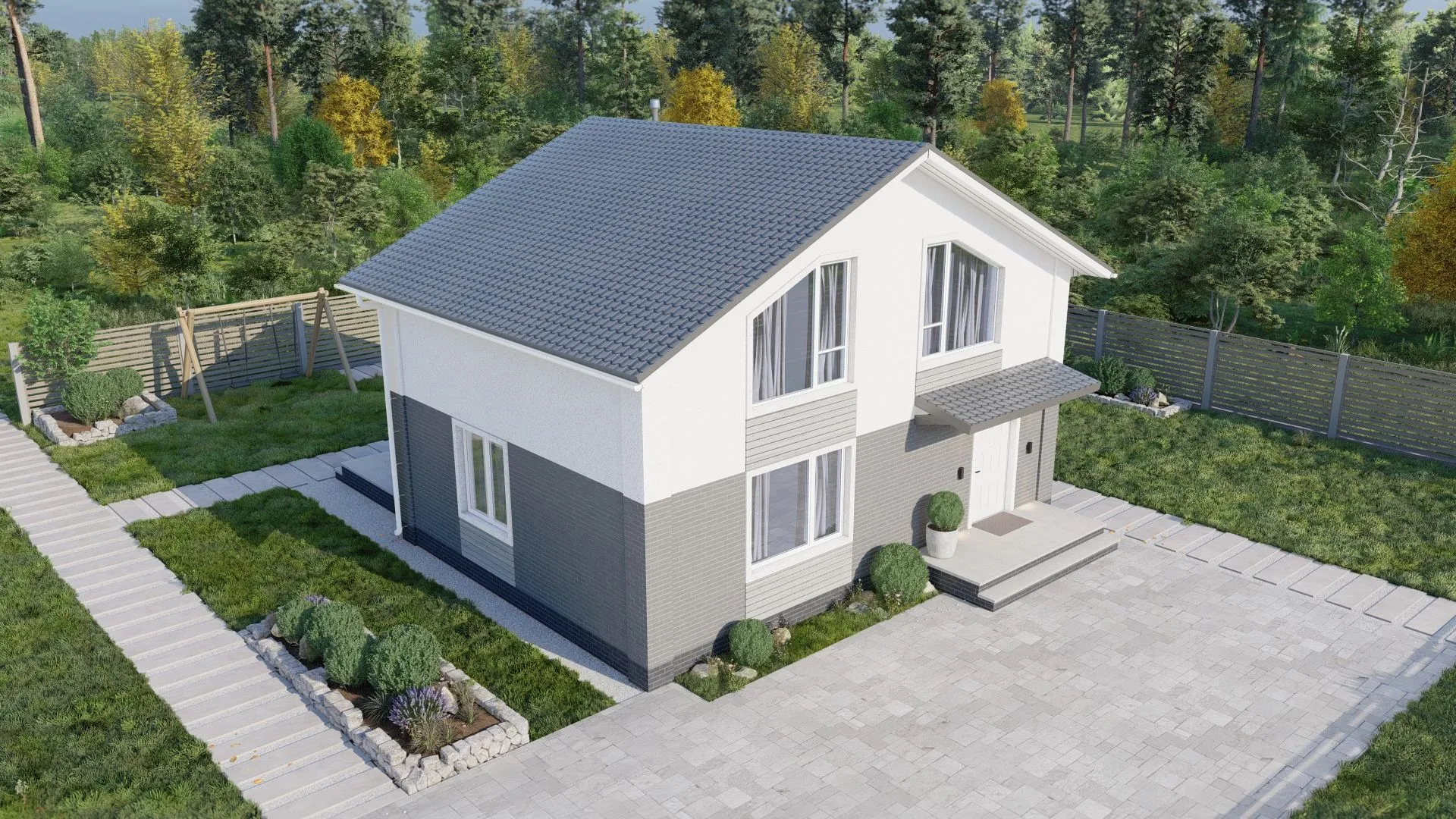 Дом Мансардный 120 м2