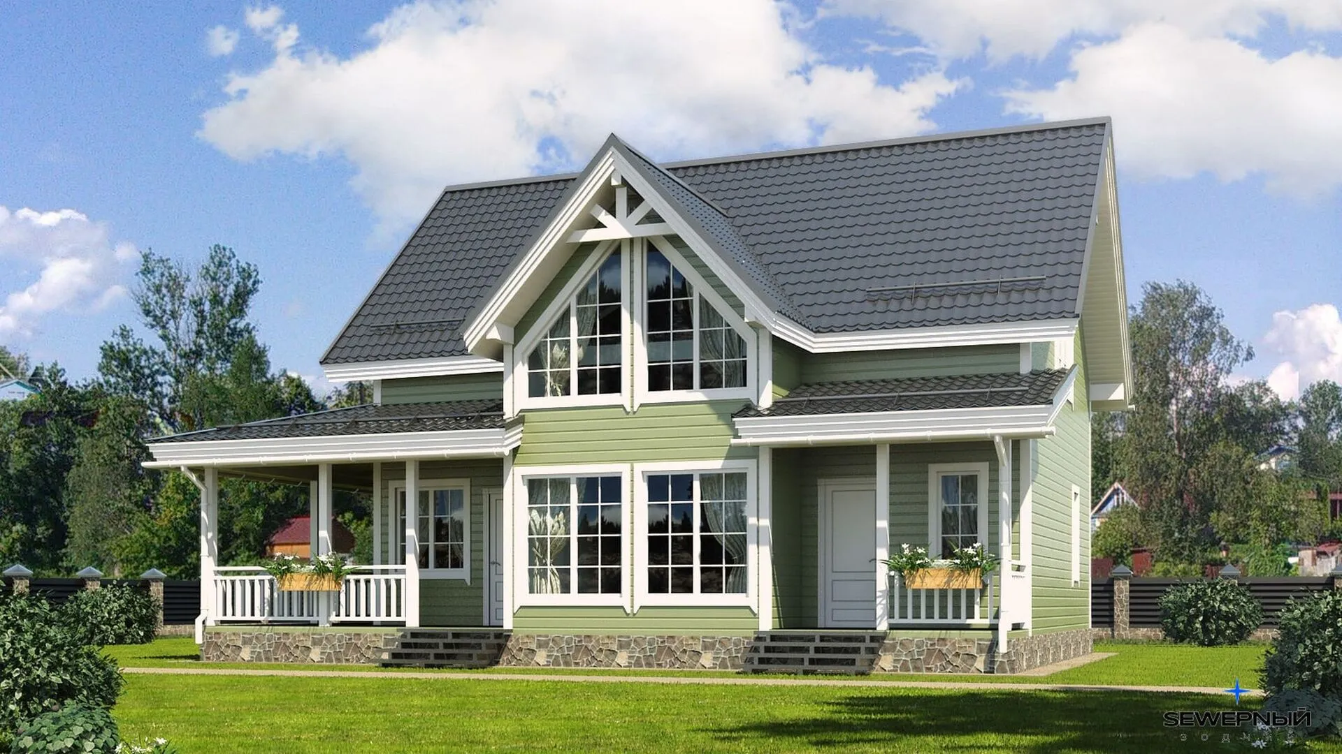 Загородный дом по проекту 