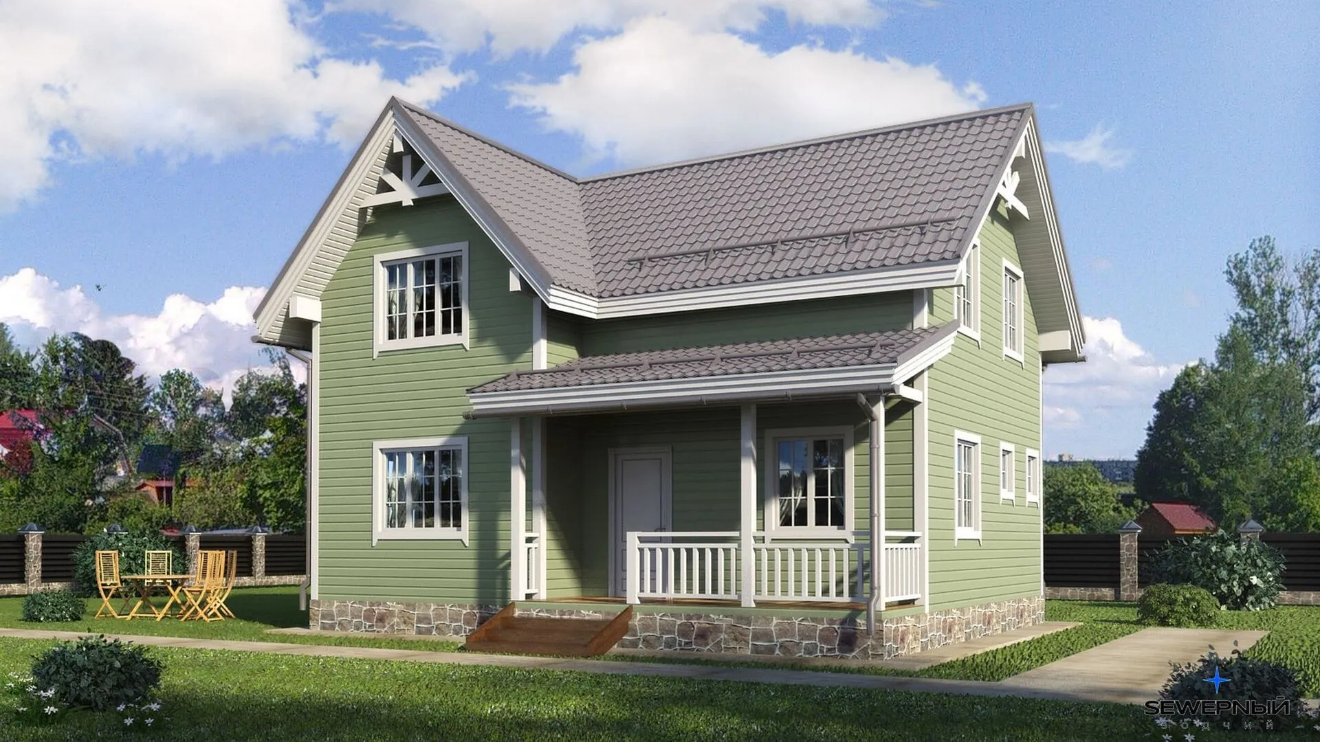 Загородный дом по проекту 