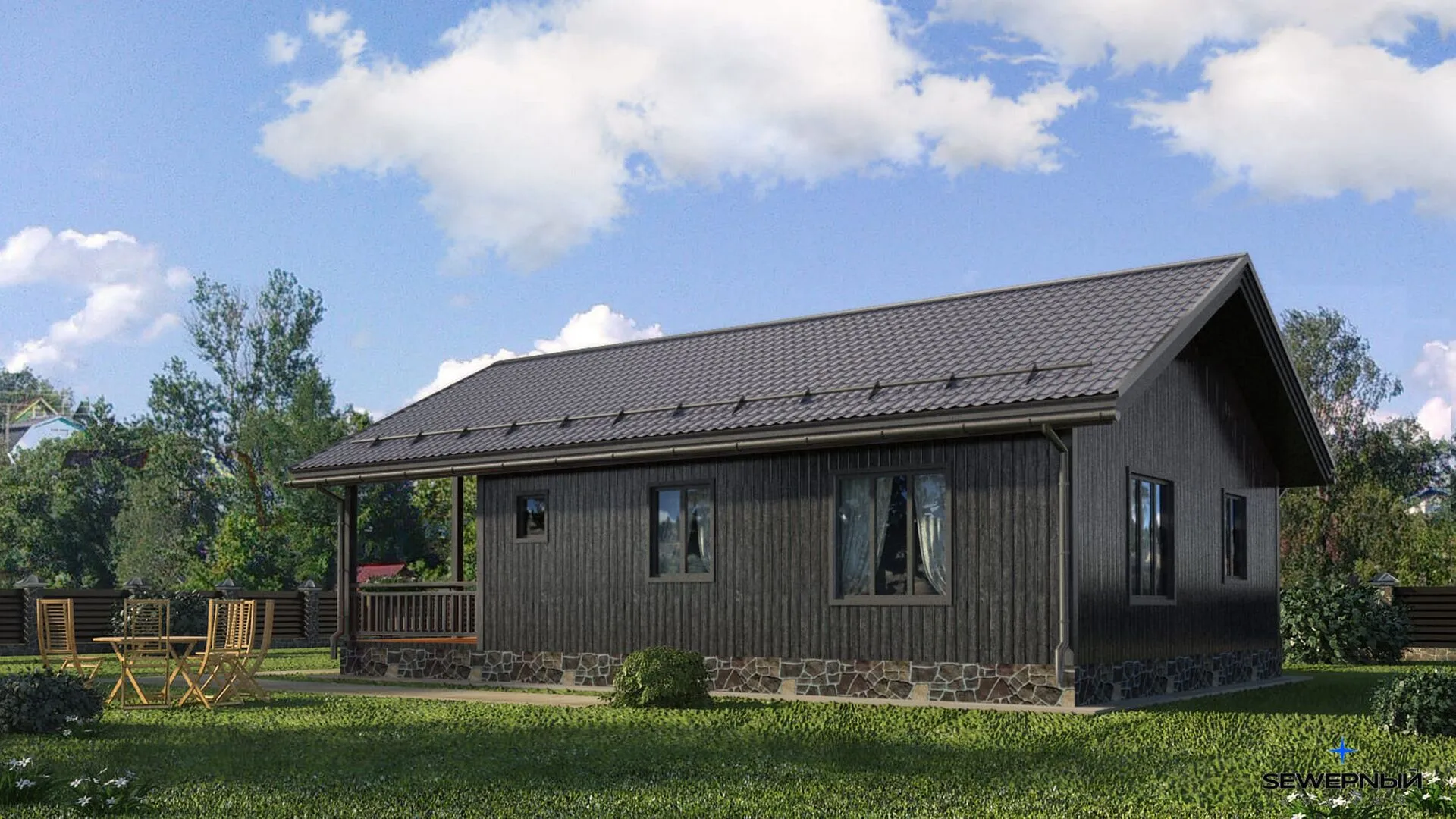 Загородный дом по проекту 