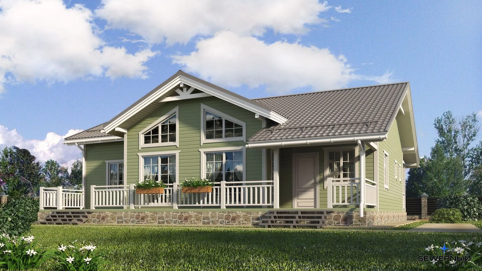 Загородный дом по проекту 