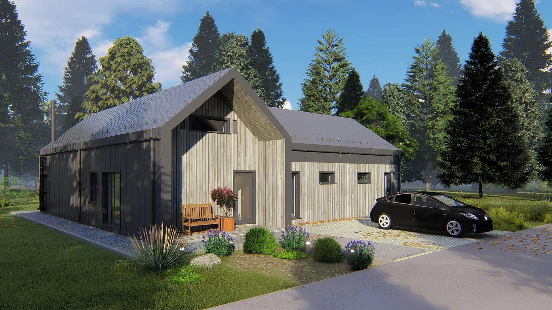 УГЛОВОЙ БАРНХАУС 131.2м2