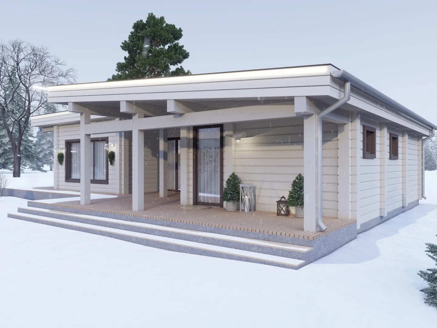 Одноэтажный дом 