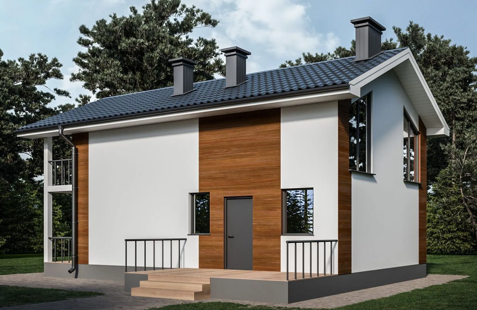 Двухэтажный дом МХМ