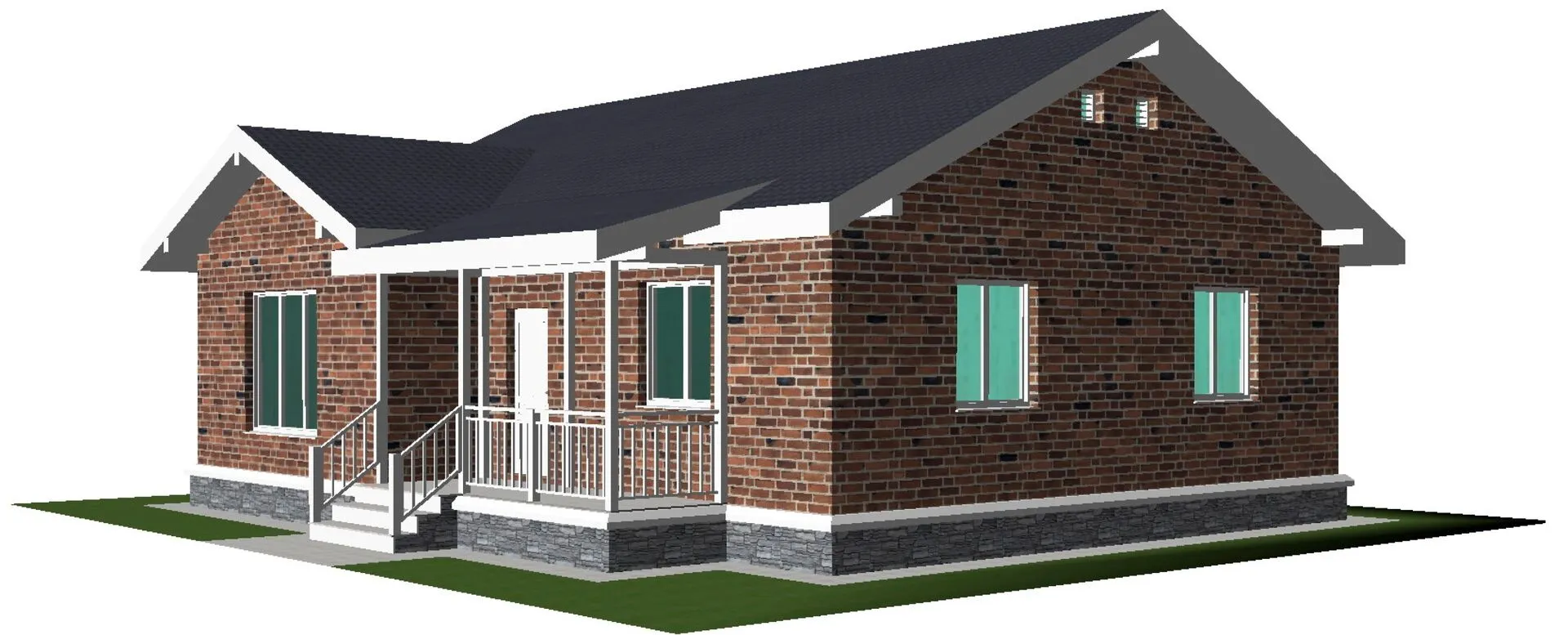 Одноэтажный Дом 92,3 м2