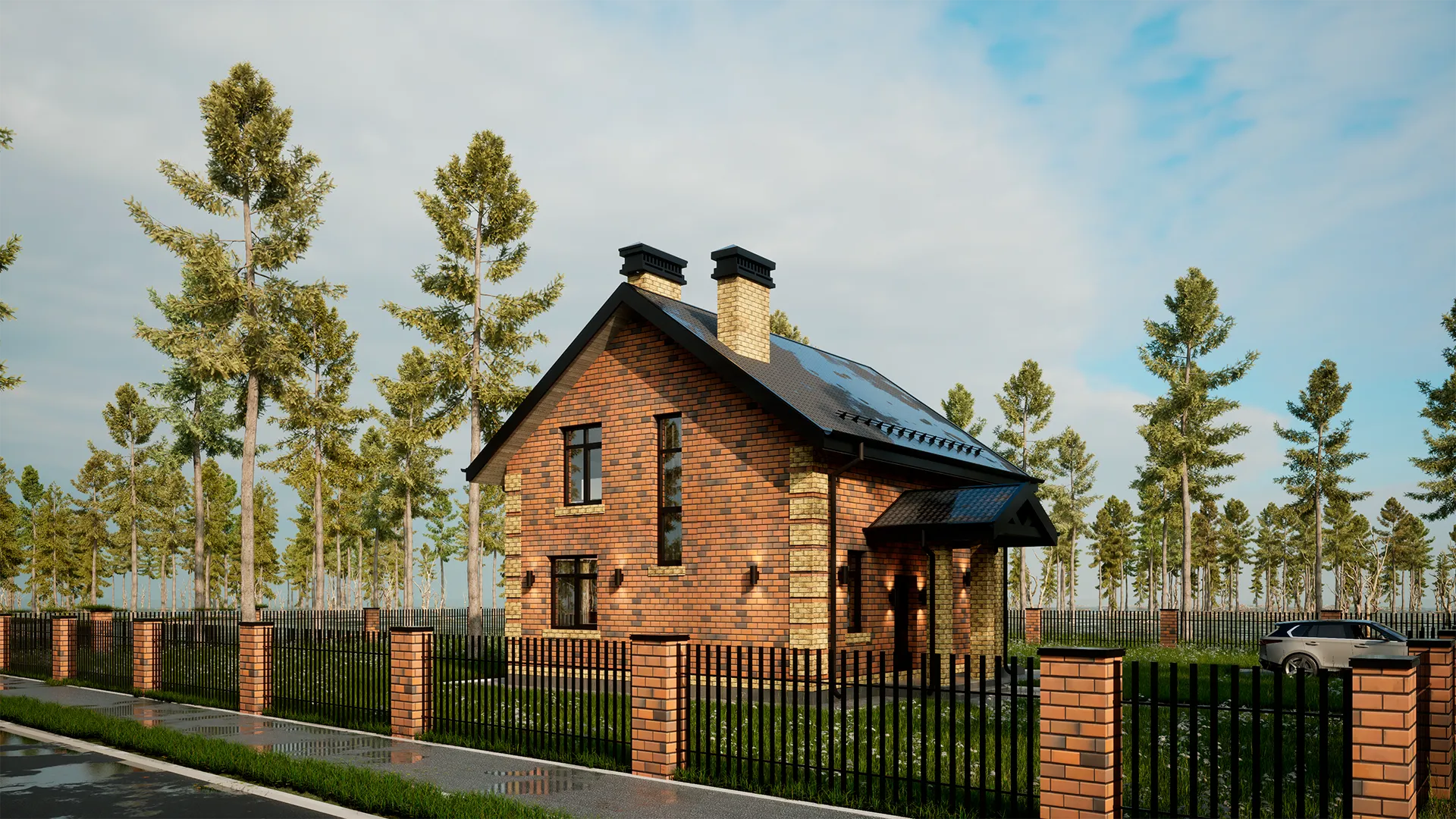 Двухэтажный дом FK-130 Верхний Услон