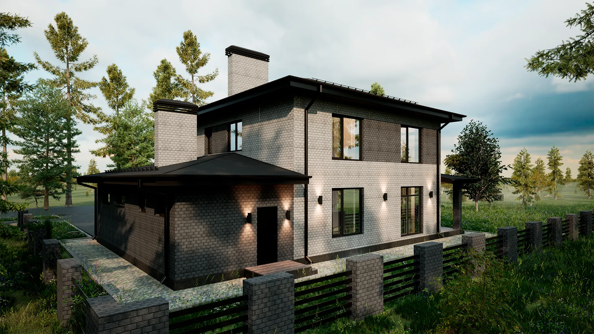 Двухэтажный дом FK-231 Самосырово