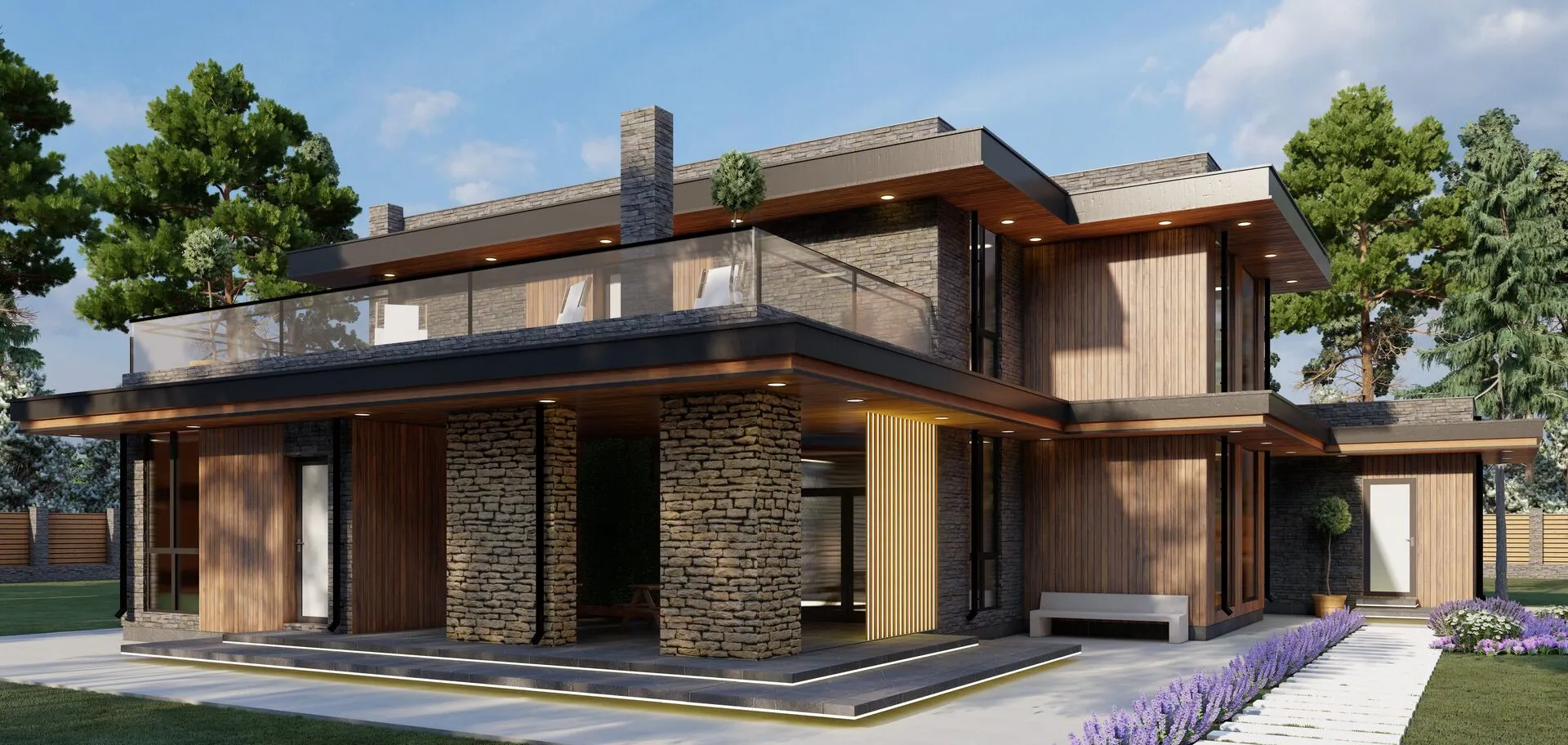 Двухэтажный коттедж С288