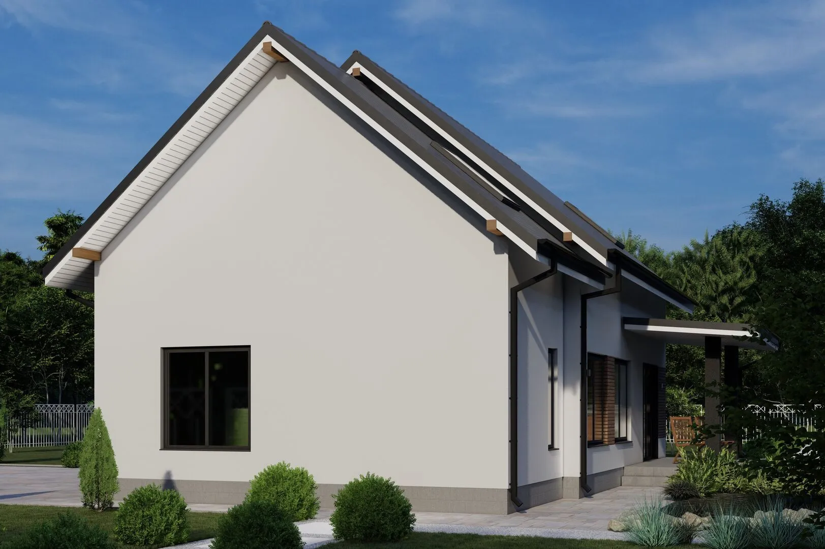 Двухэтажный коттедж С175