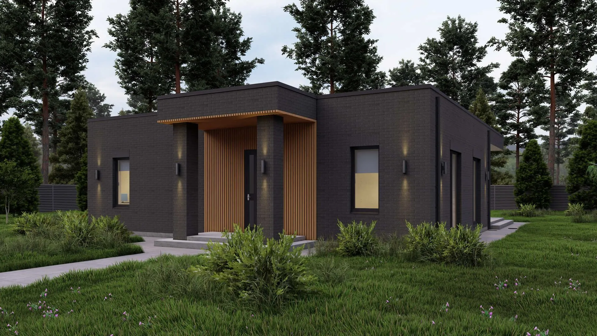 Одноэтажный дом 