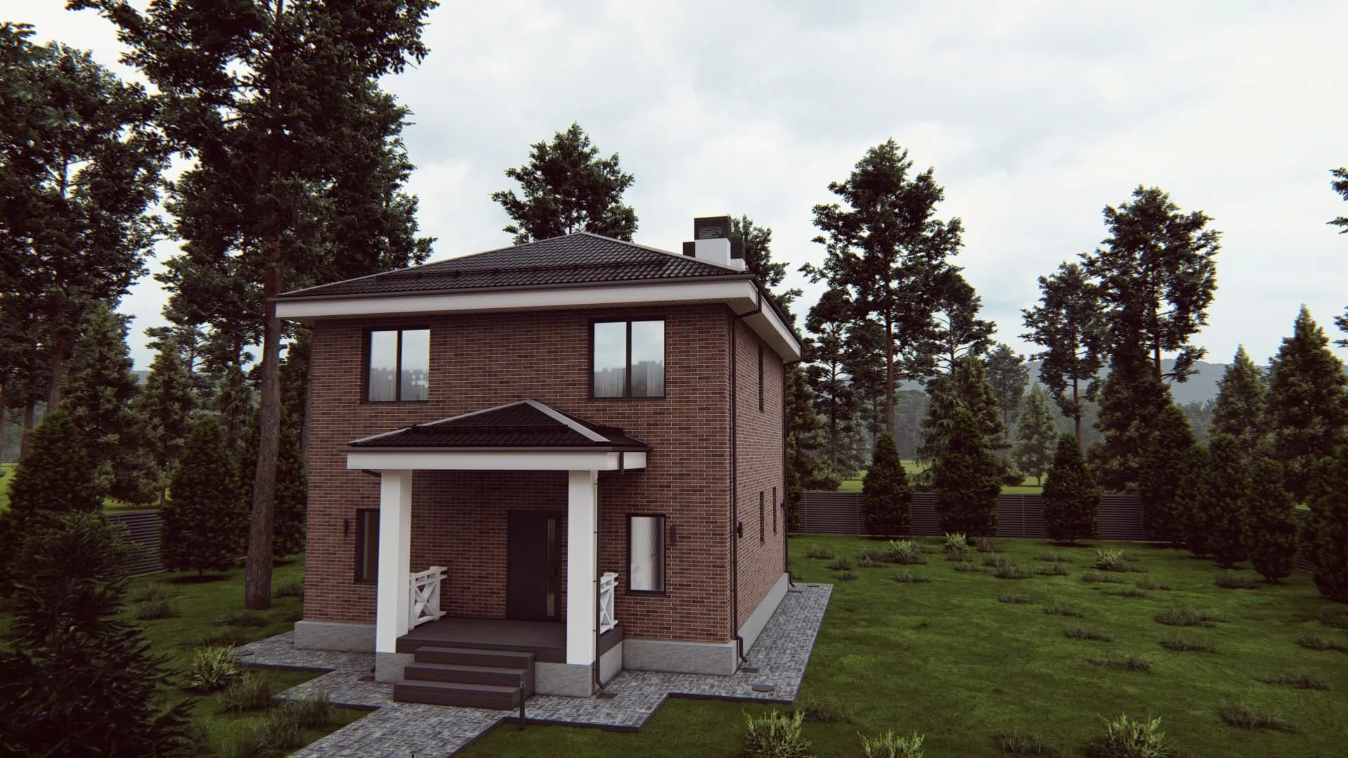 Двухэтажный дом 