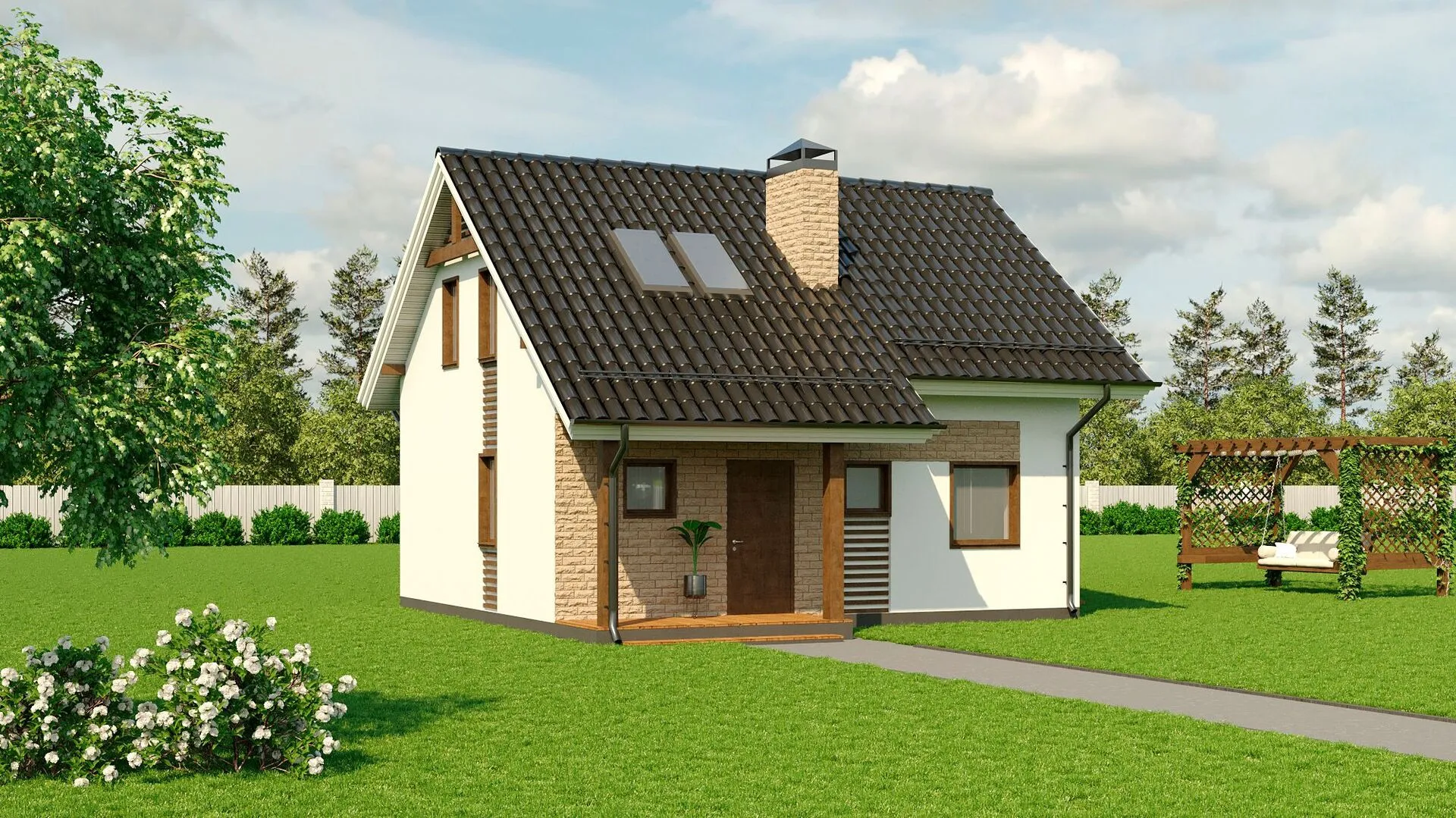 Двухэтажный дом 