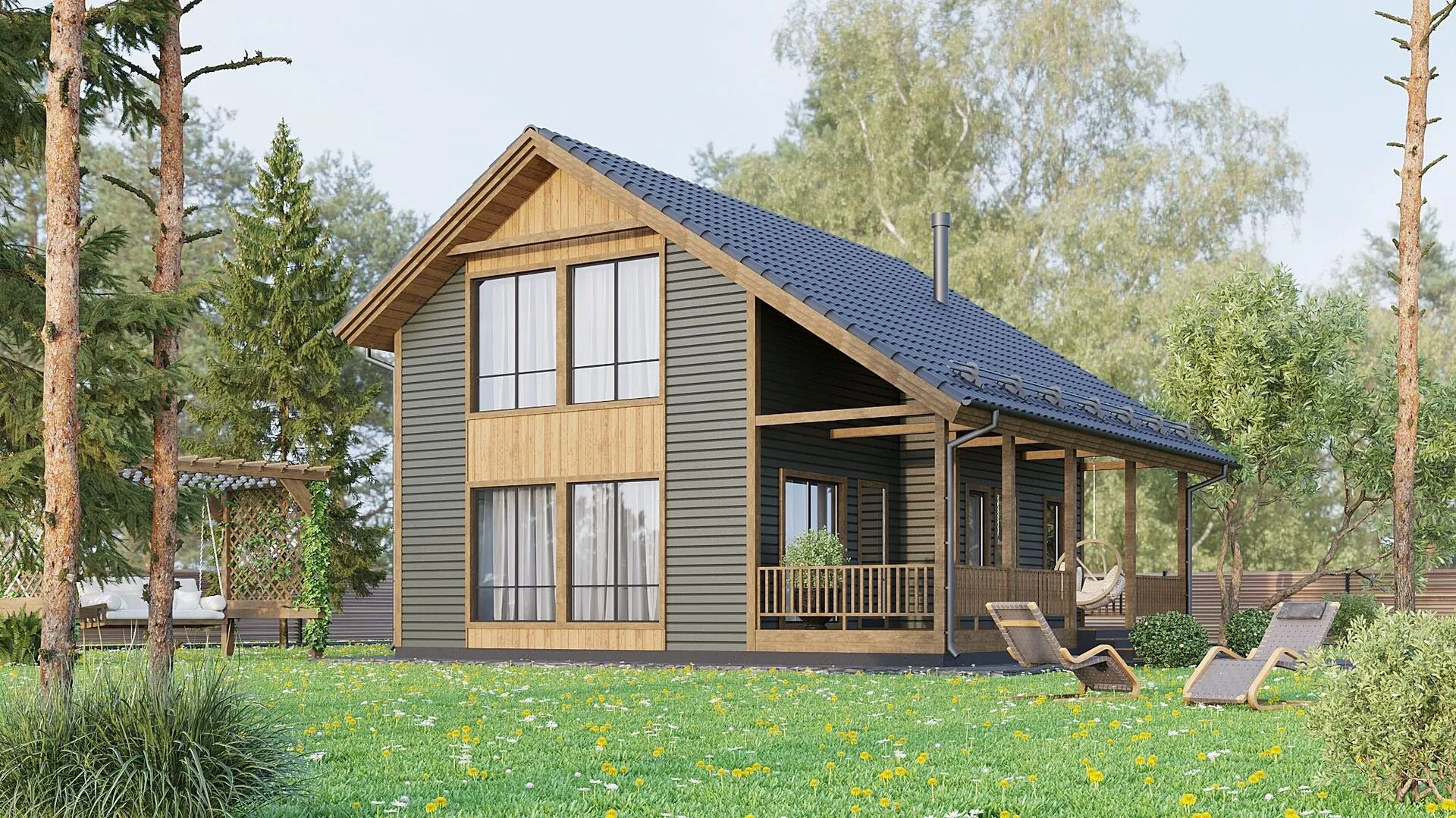 Двухэтажный дом 