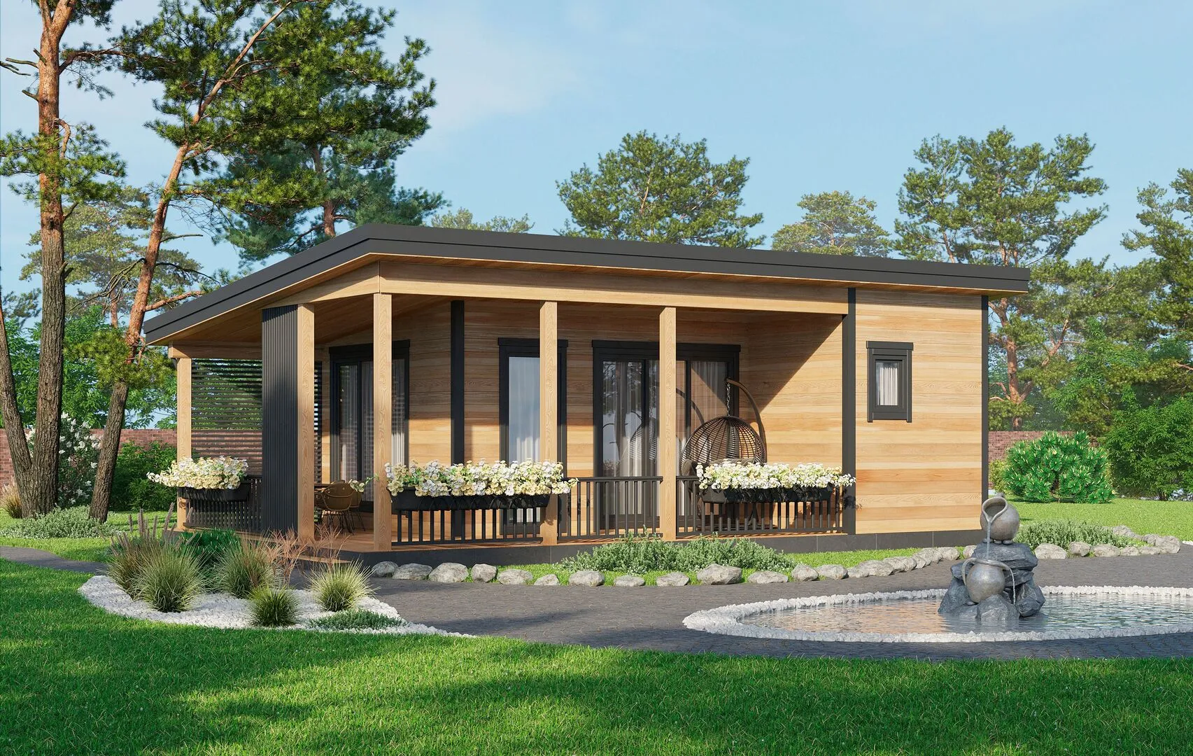 Одноэтажный дом 