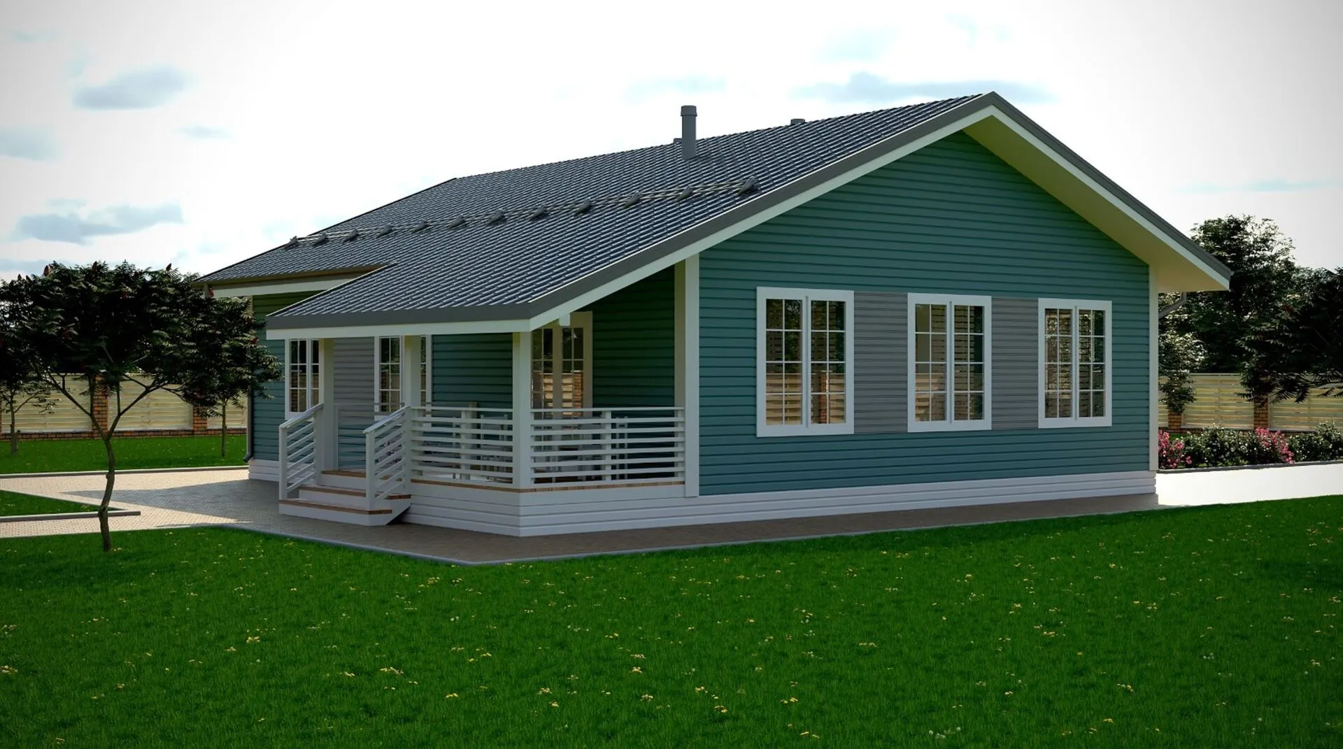 Дом 110м2 в скандинавском стиле