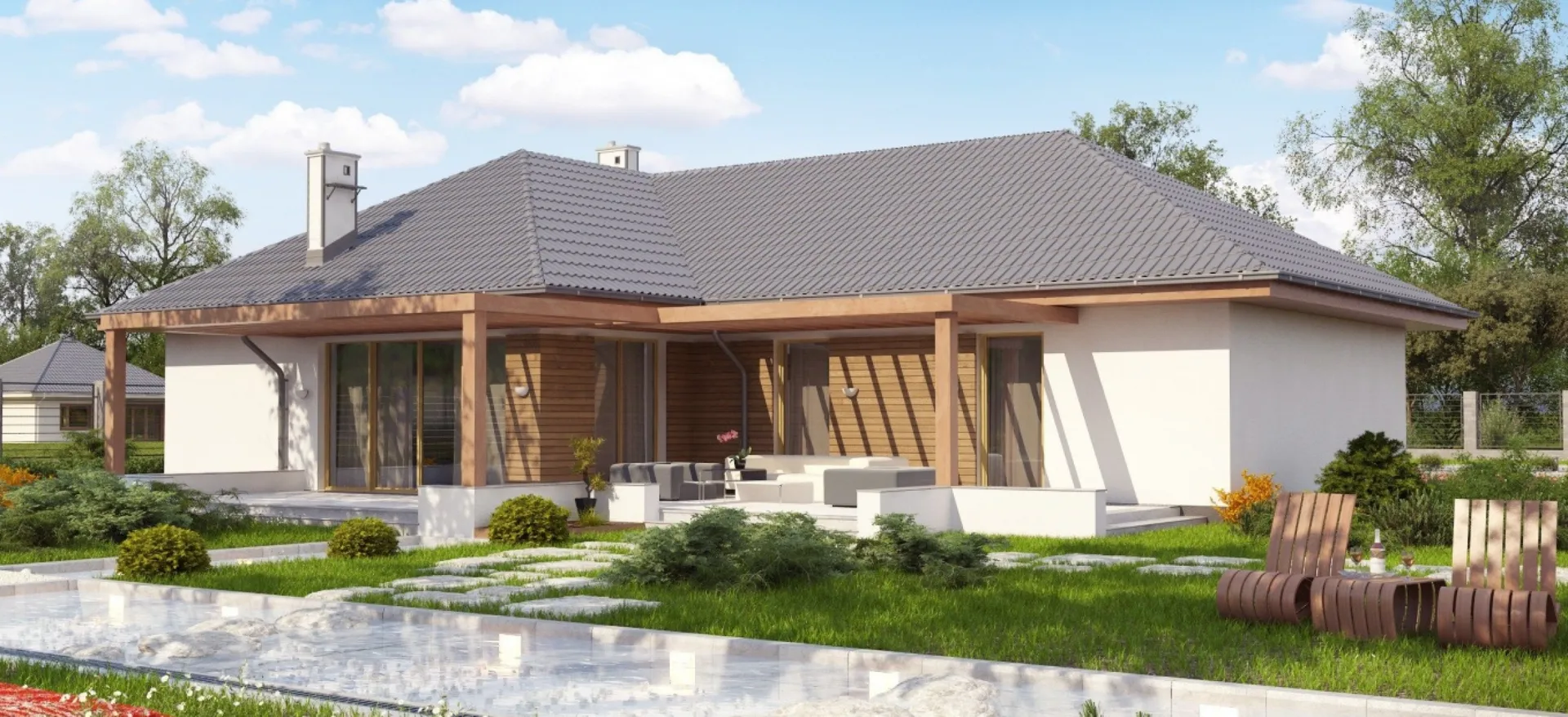 Коттедж Т-образной формы S3-166-6 (Z190)