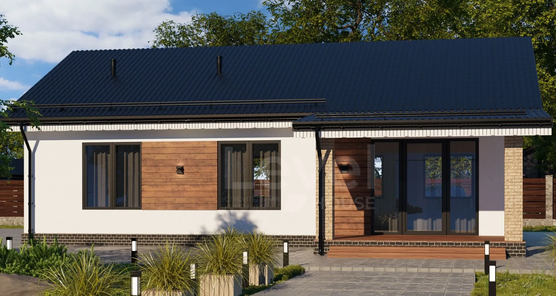 Дом с террасой LEVEL-01