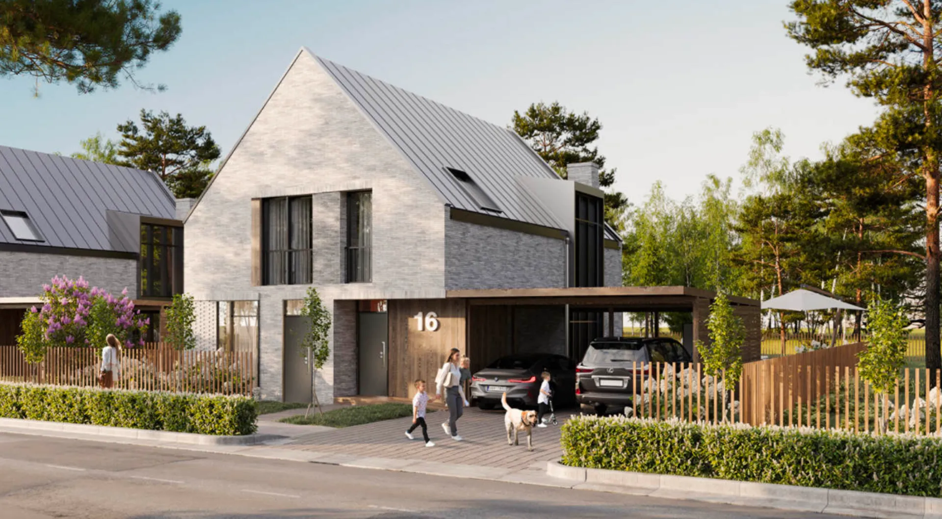 Двухэтажный дом 167,1 (180,5) м2 ROVA