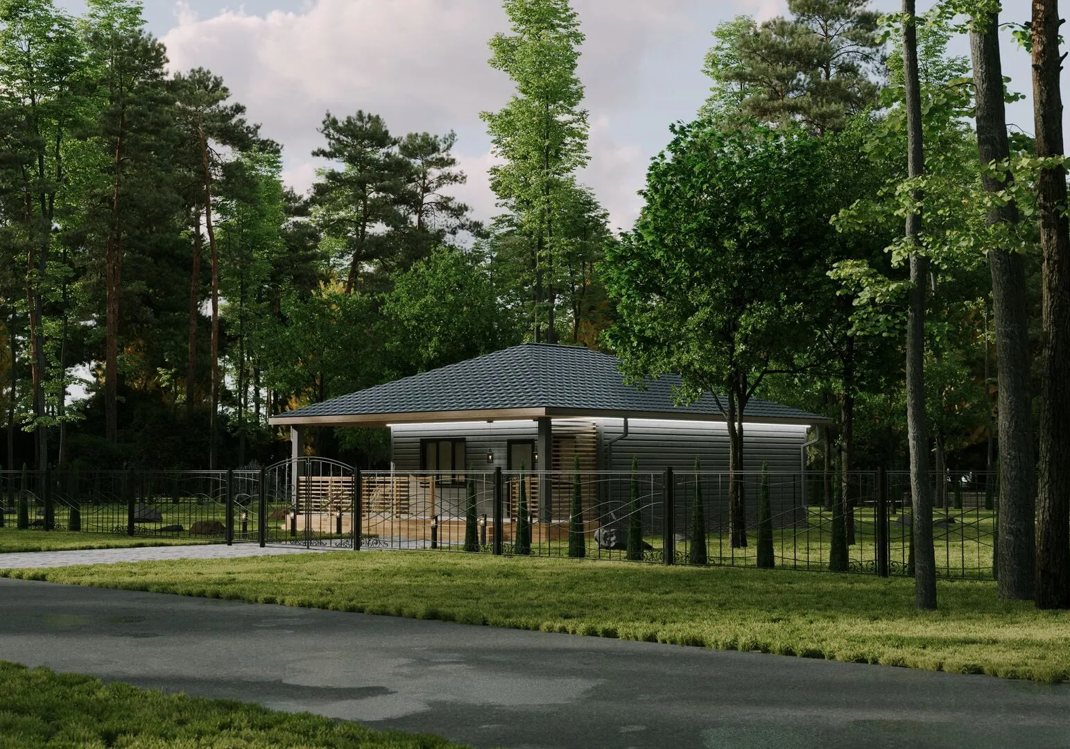 Одноэтажный дом 70 кв.м. SVOI-24-1-70