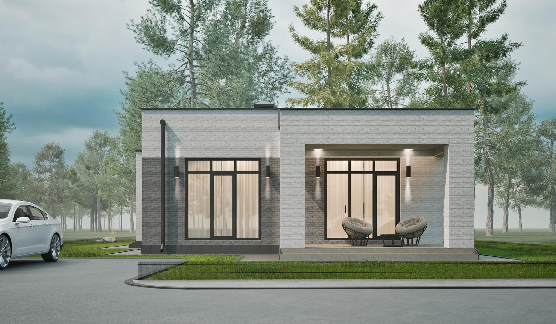 Одноэтажный дом FK-127-Мирный