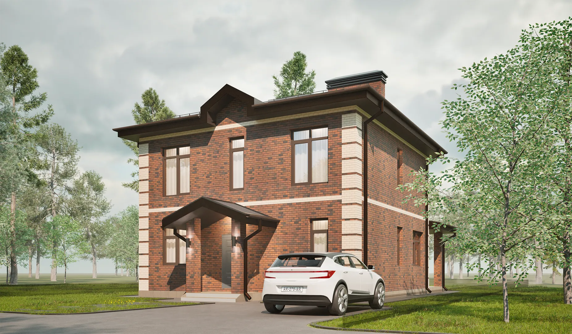 Двухэтажный дом FK-175-Алтан