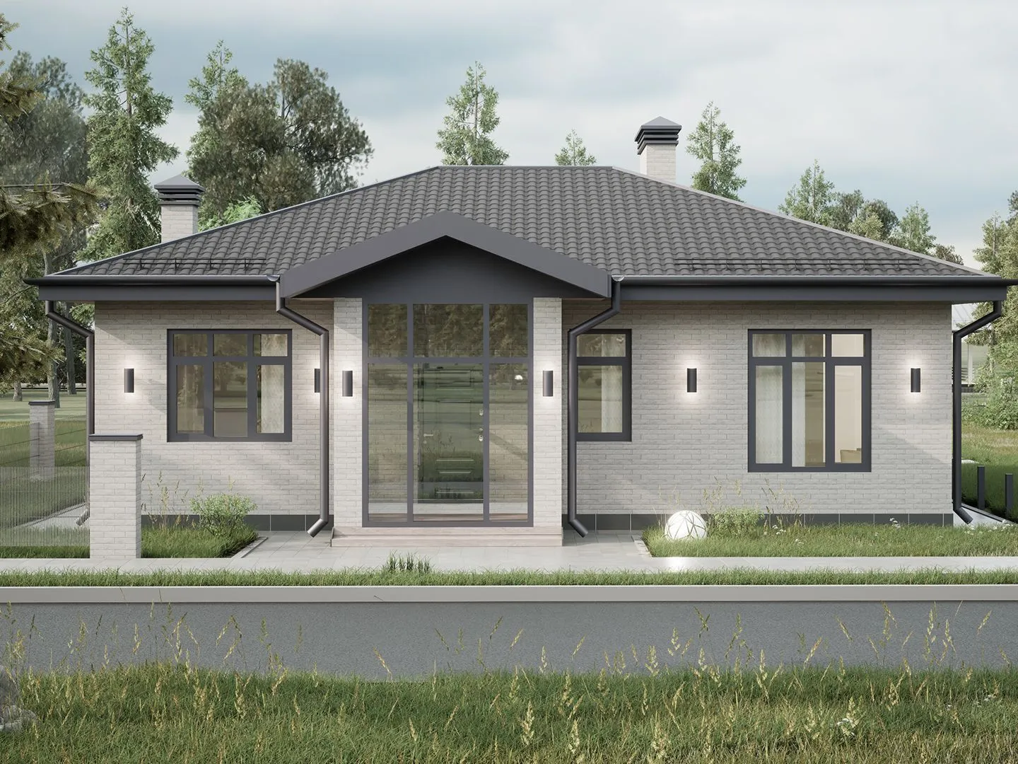 Одноэтажный дом FK-113 Столбище