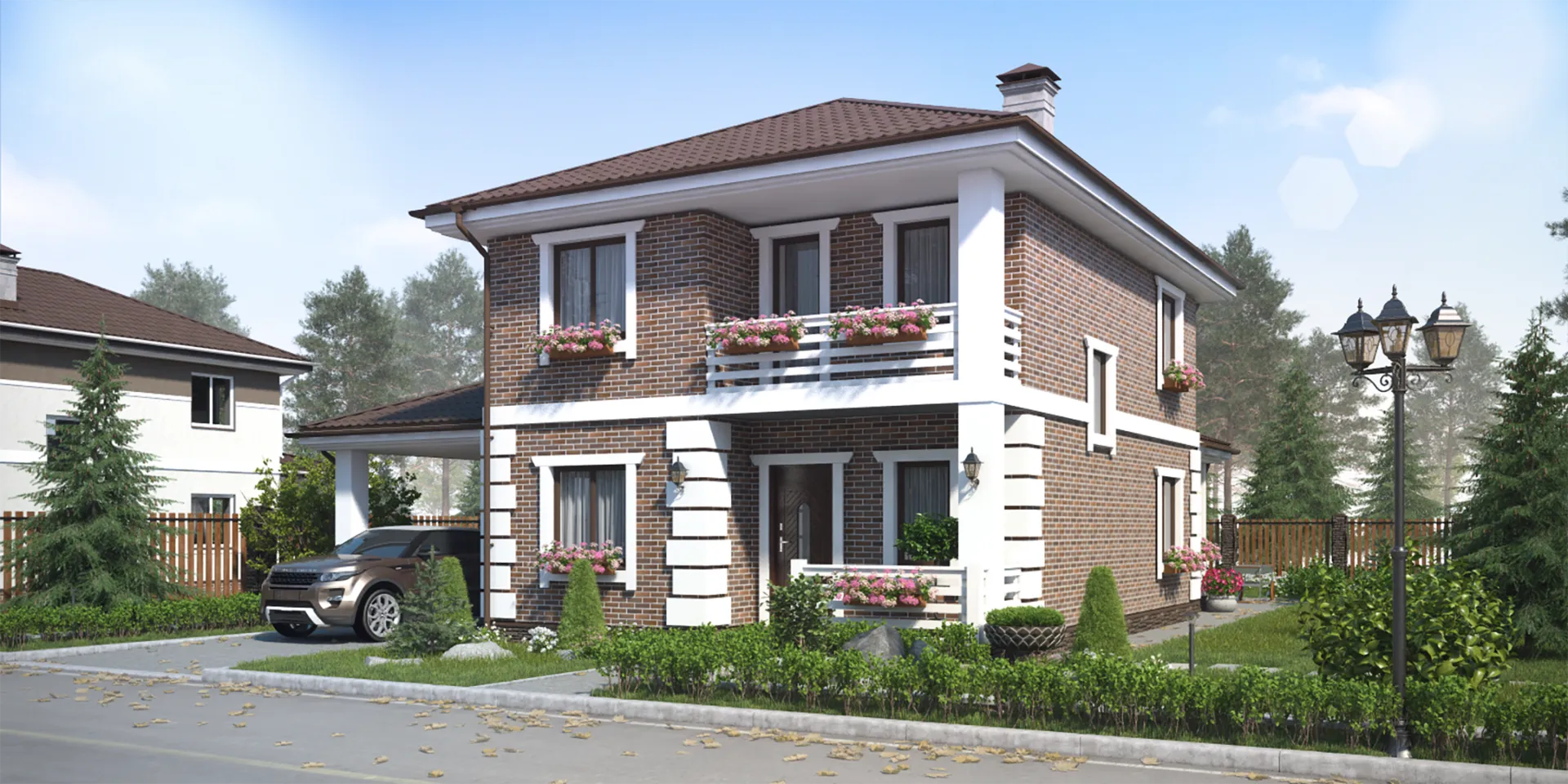 Двухэтажный дом по проекту 