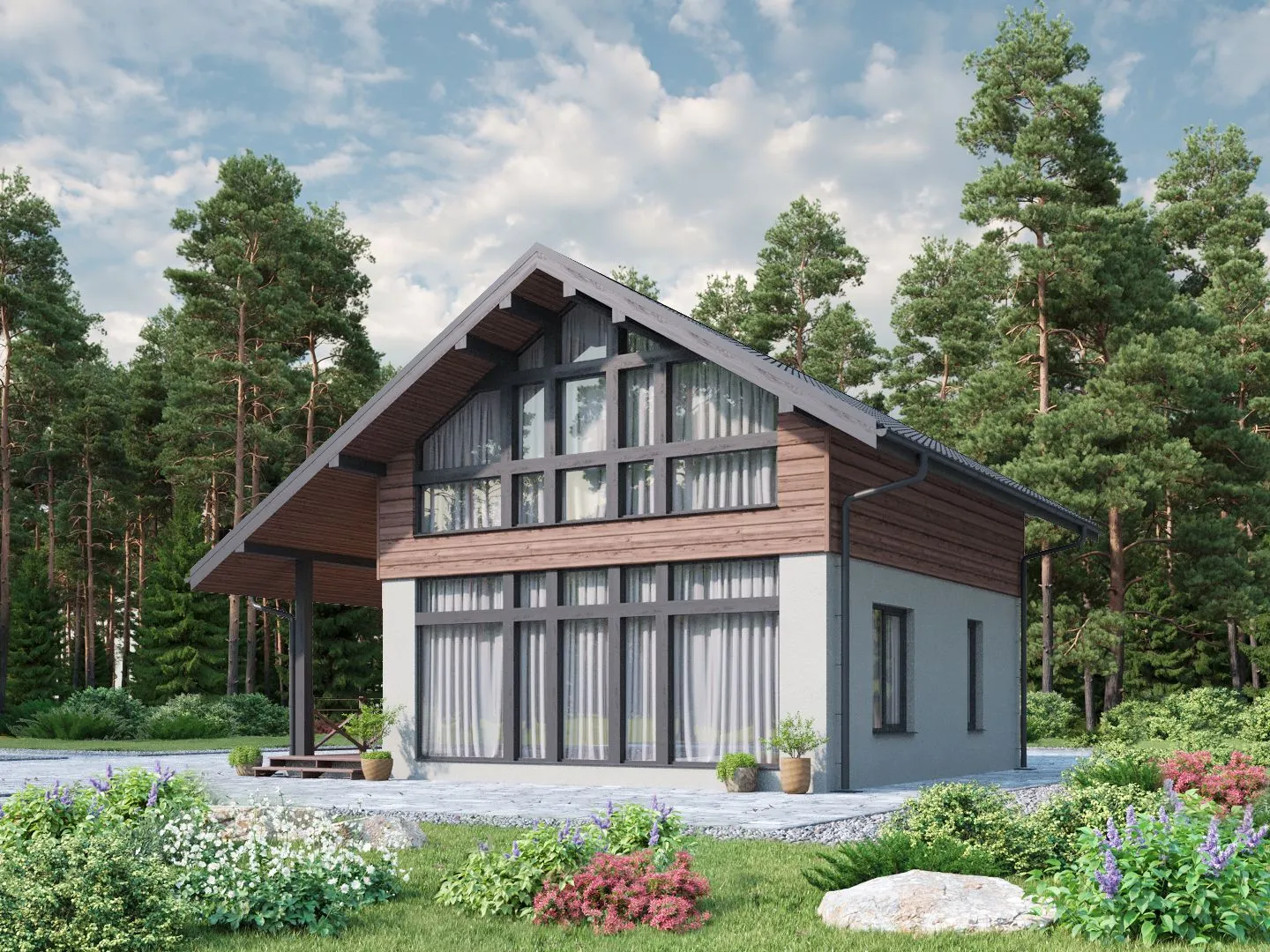 Двухэтажное шале №1