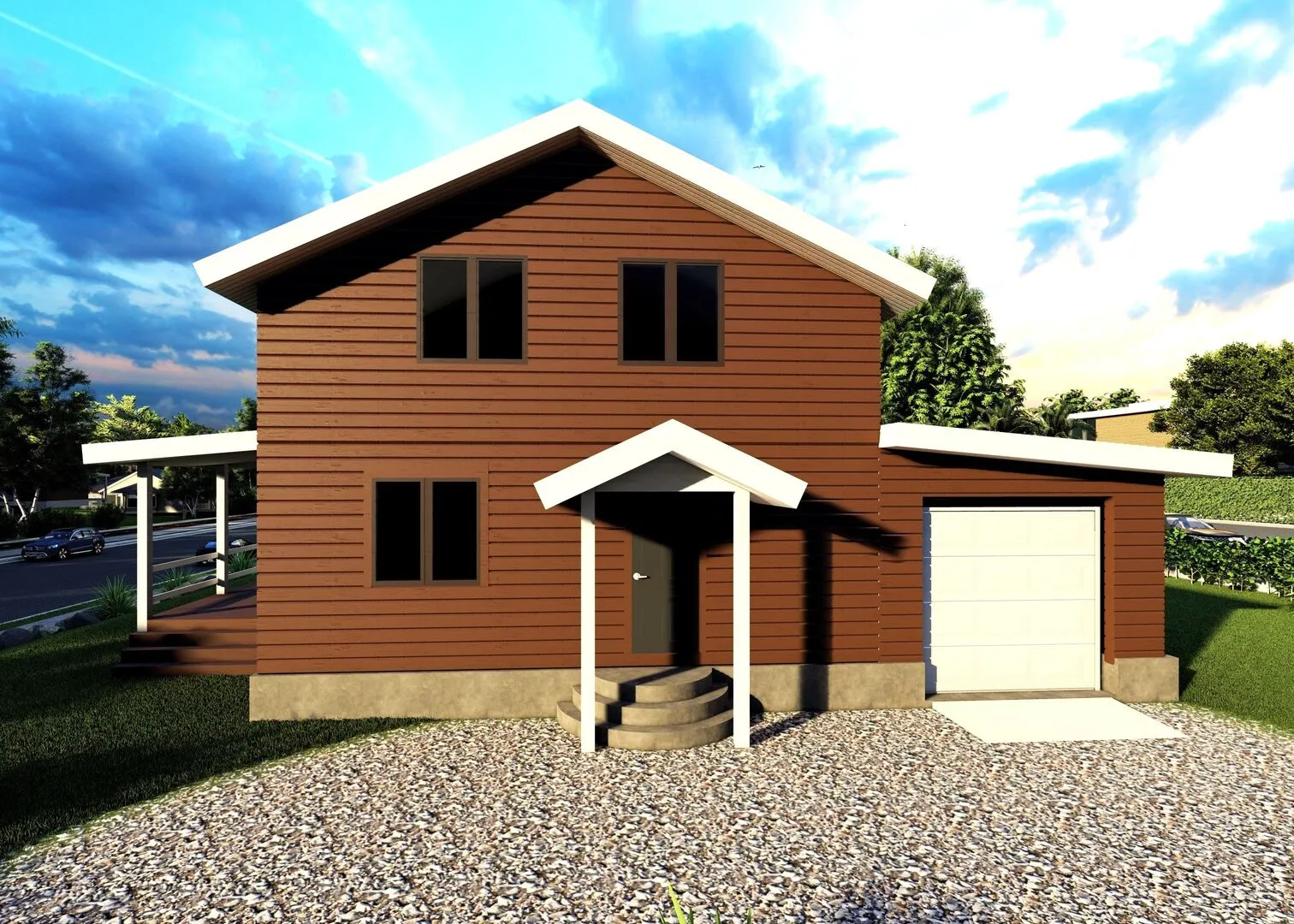 Уютный Дом с гаражом и террасой