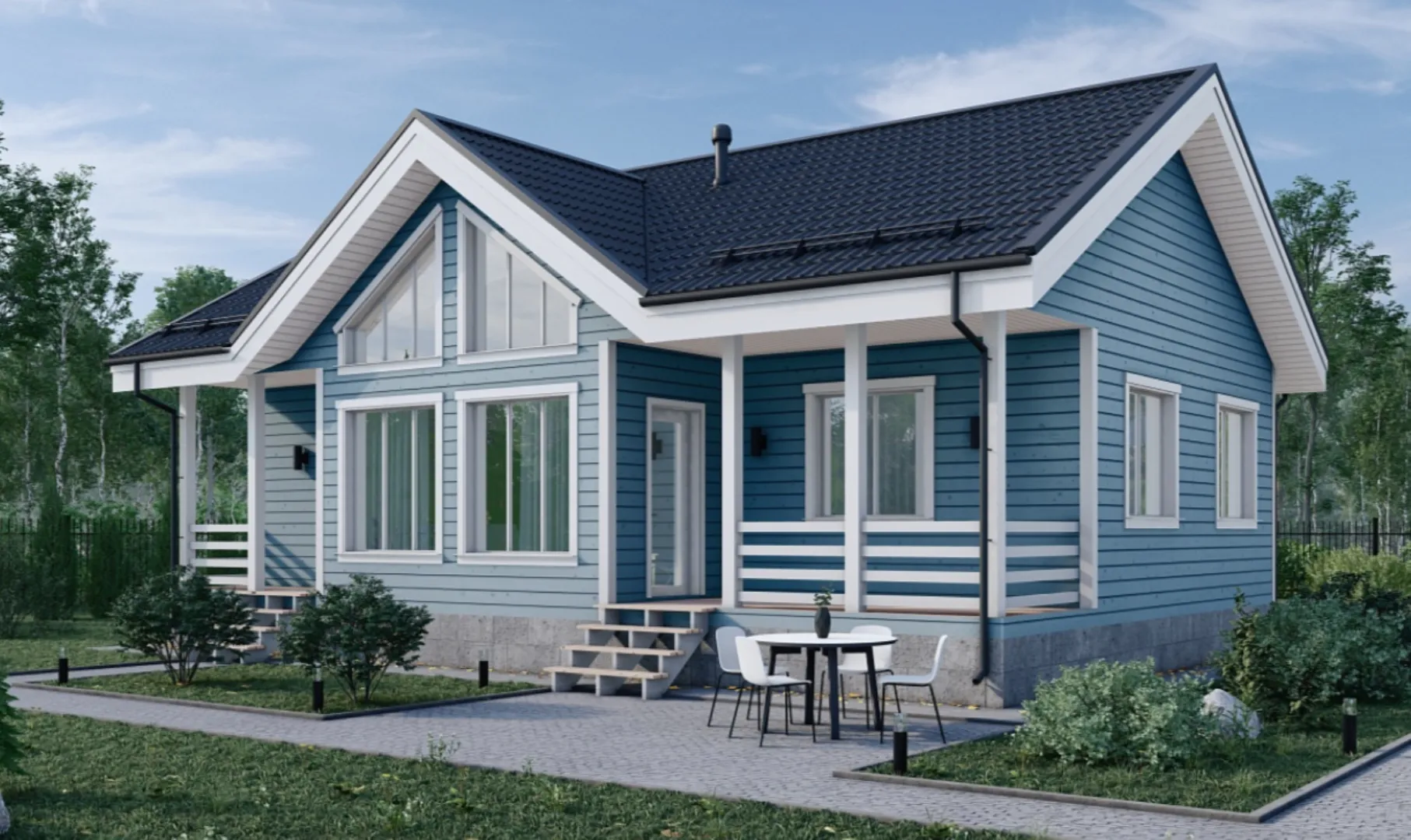 Каркасный дом 8х12 Керро