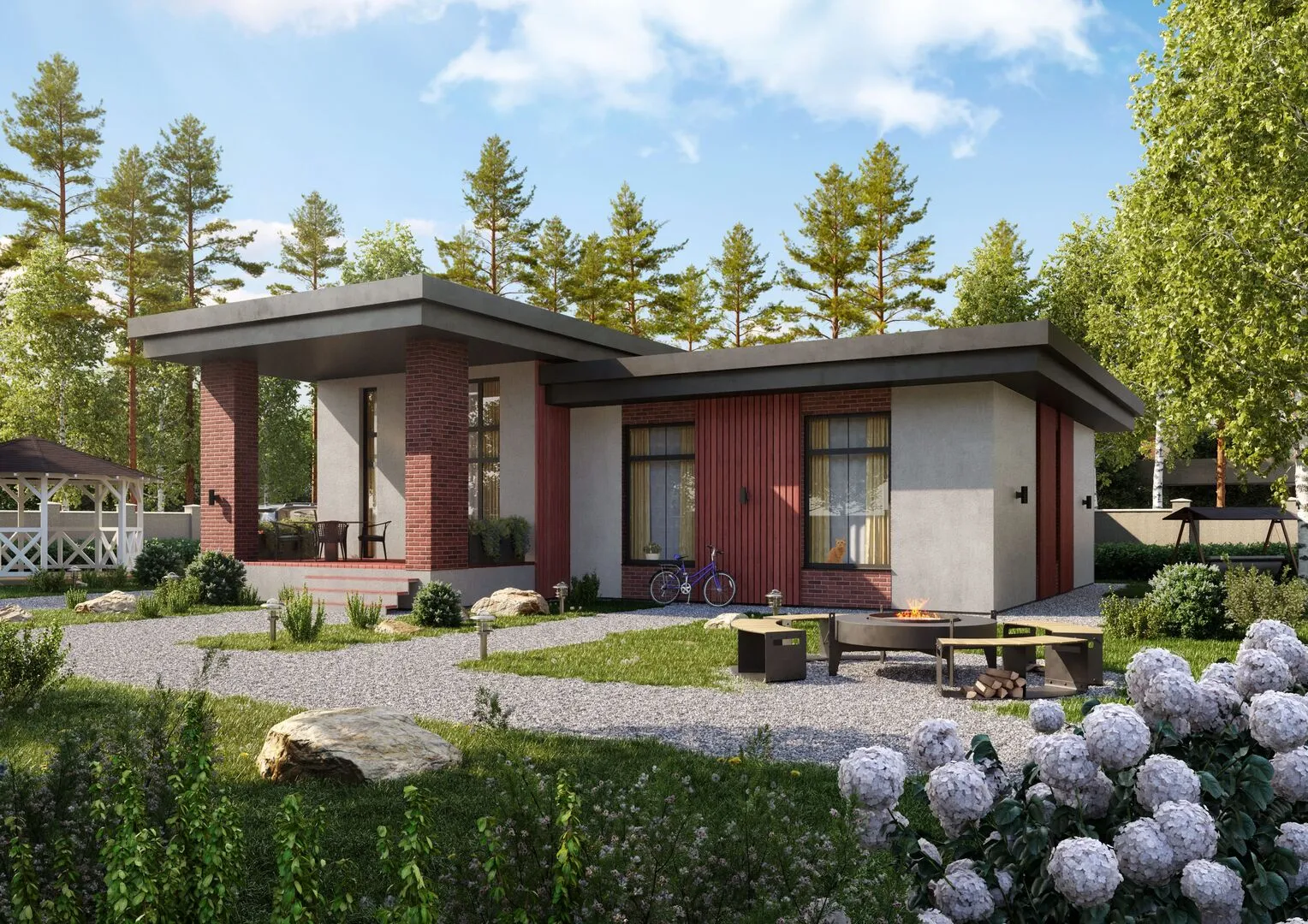 Проект дома с плоской крышей Мюнхен