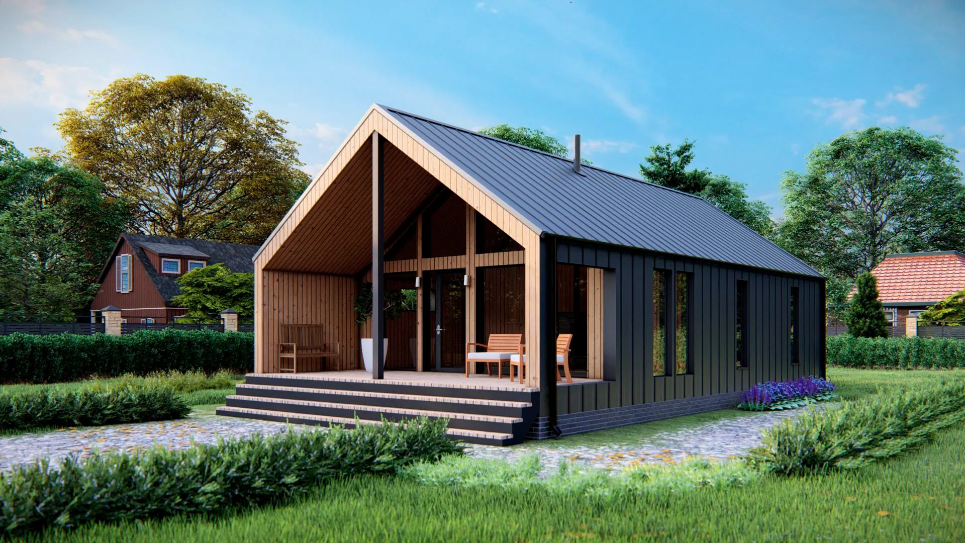 Проект каркасного дома Лестер