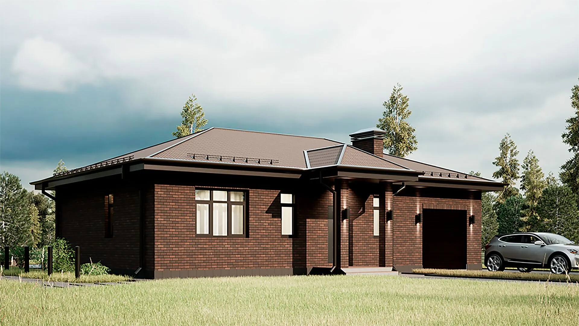 Одноэтажный дом FK-124 Салмачи