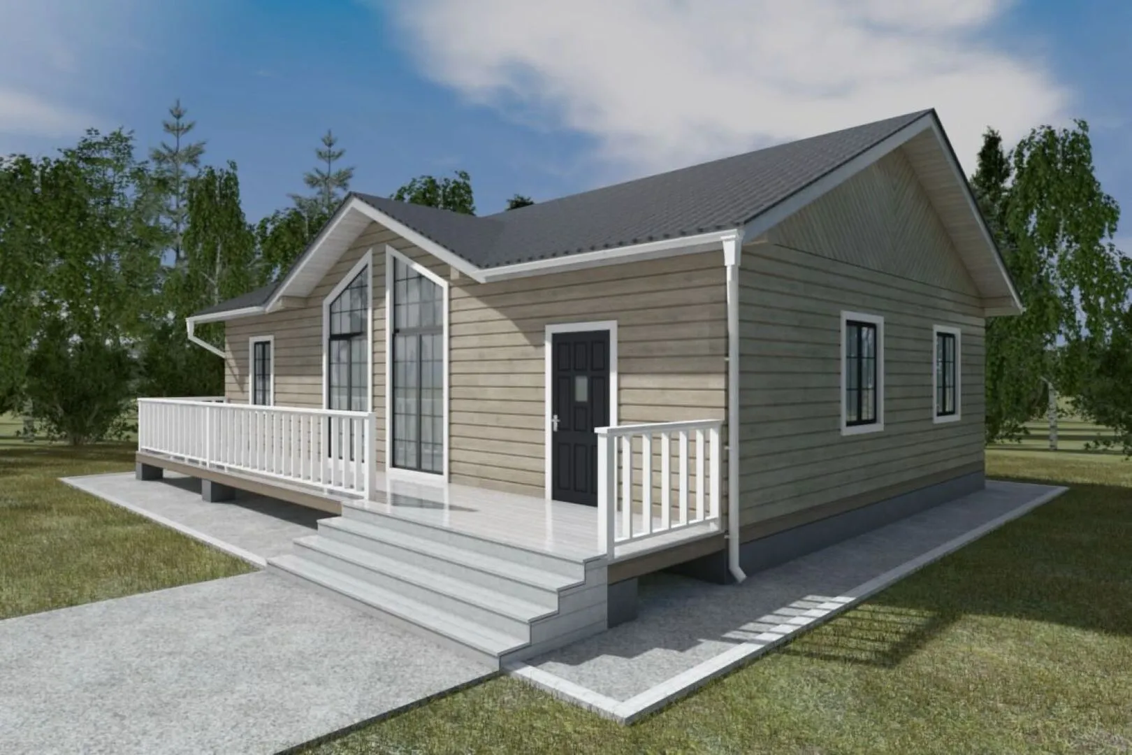 Одноэтажный дом 