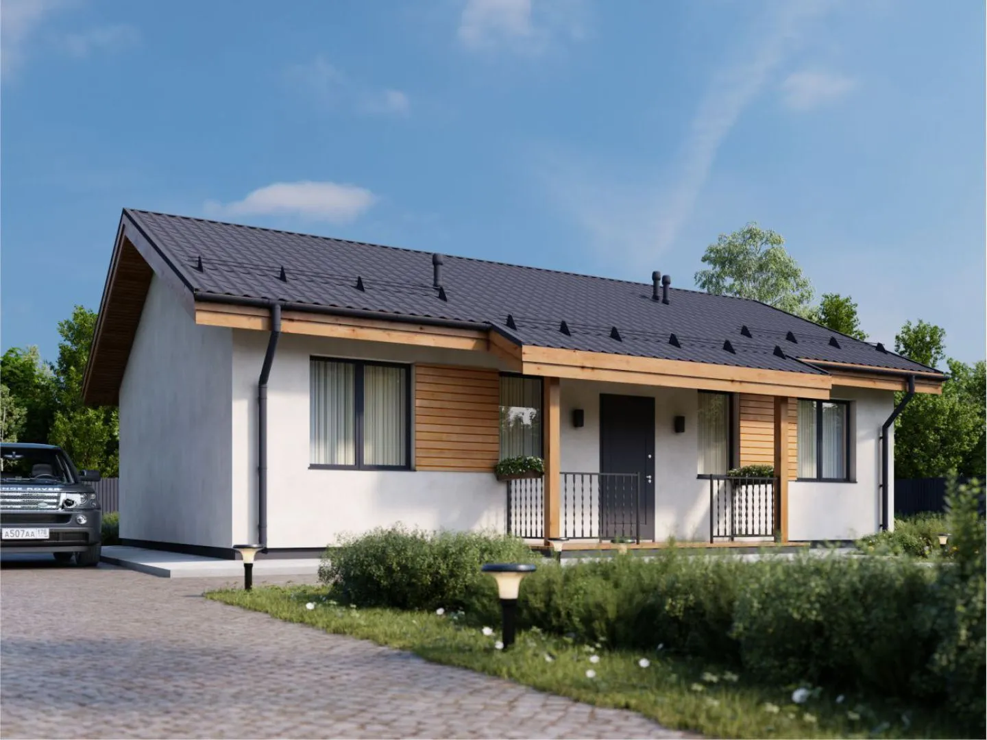 Одноэтажный дом Сион