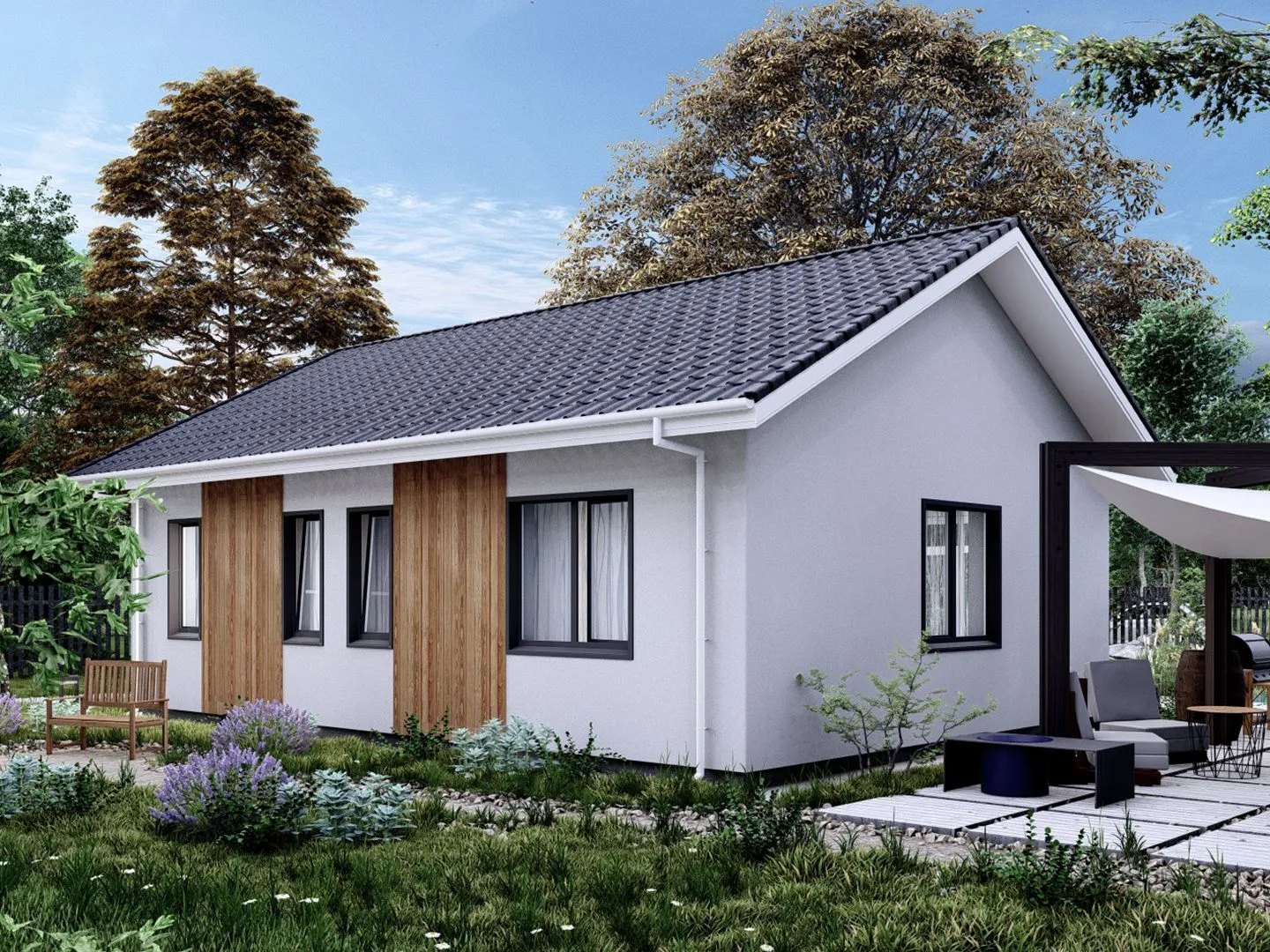 Одноэтажный дом 