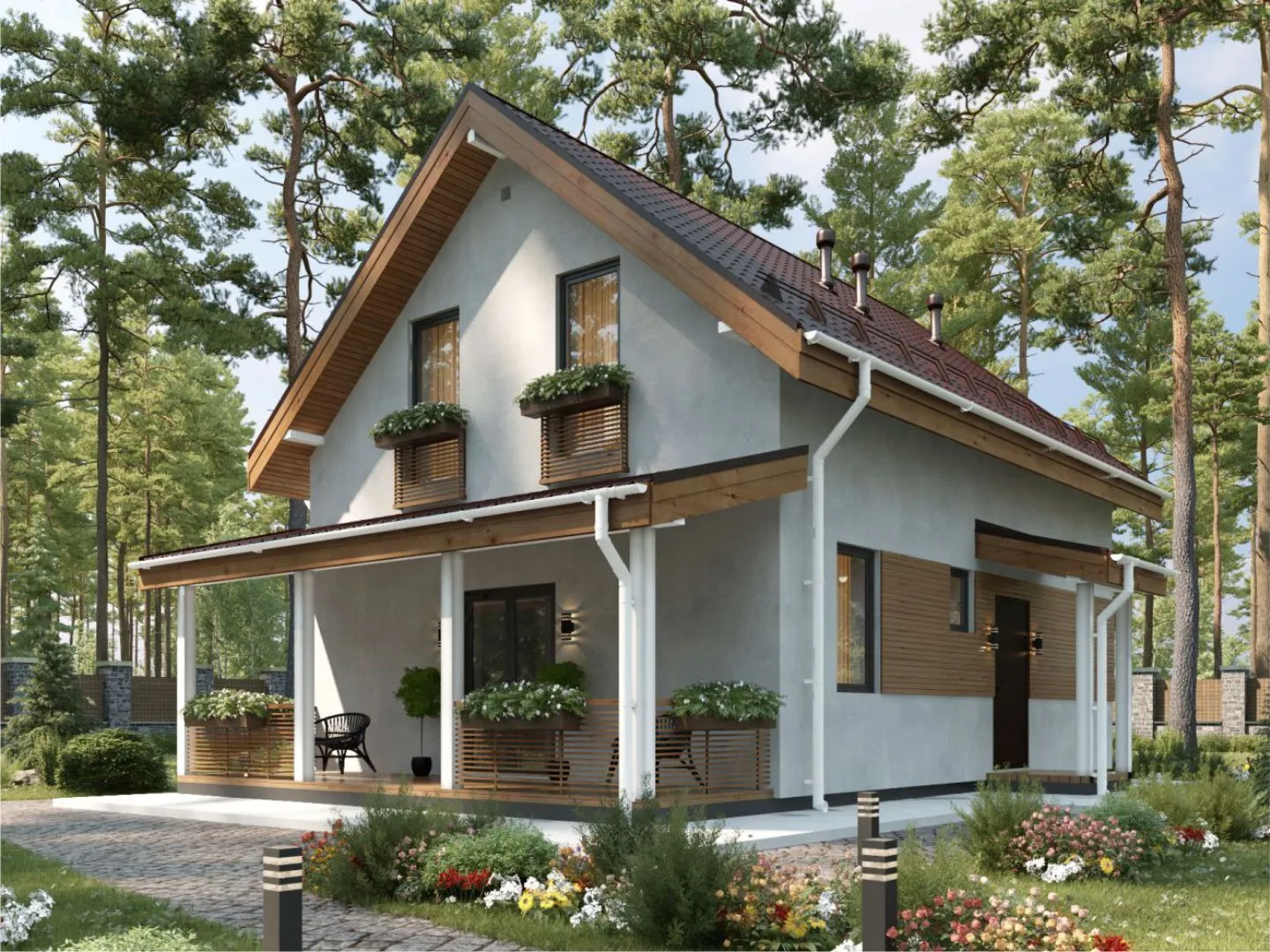 Мансардный дом 