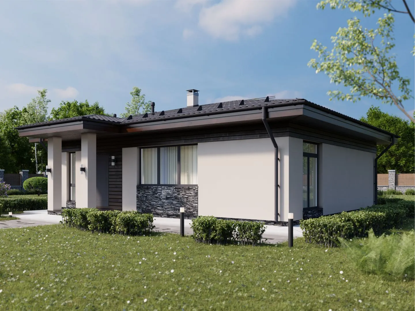 Одноэтажный дом 